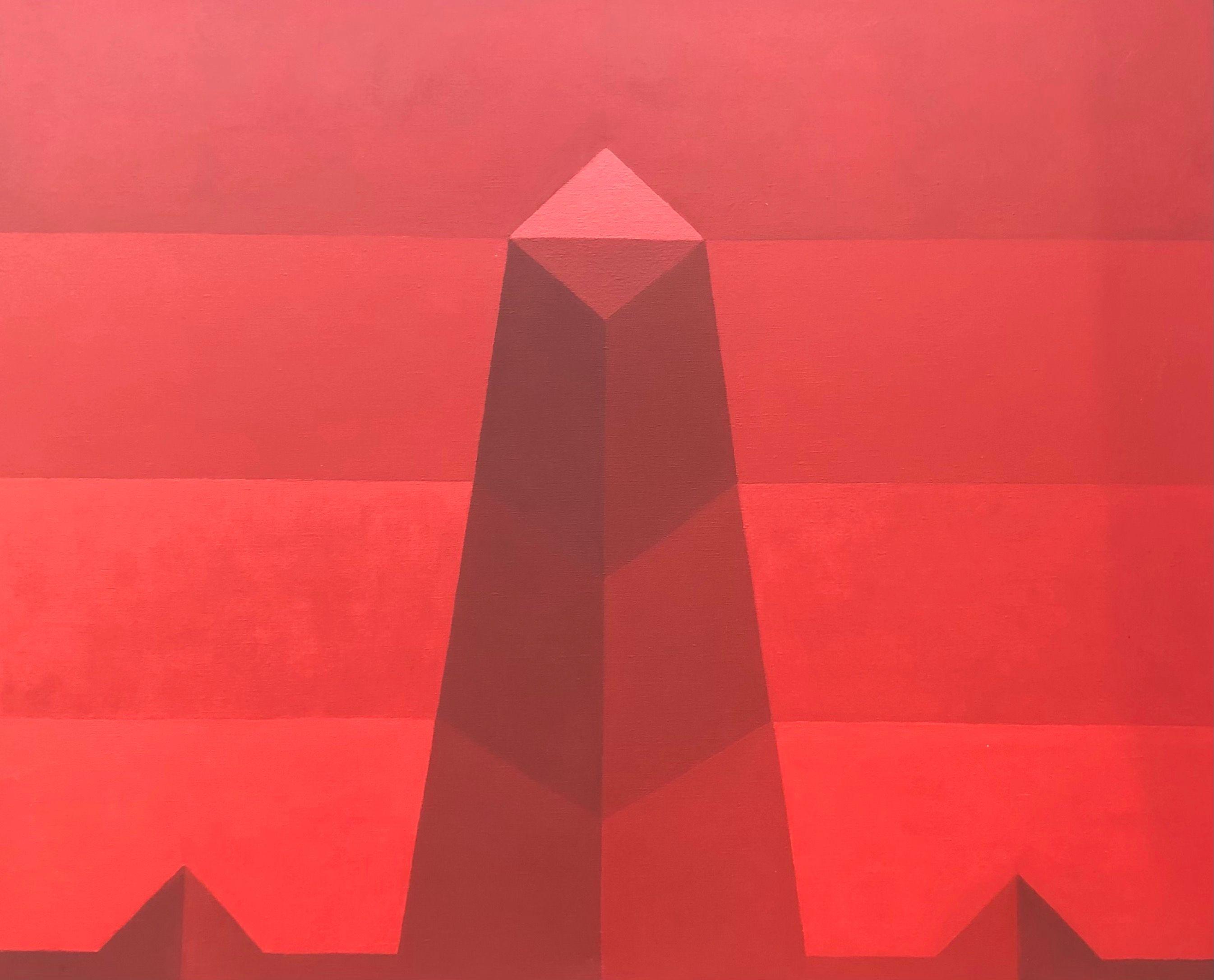 Composition, acrylique sur toile de Robert Thisens, 100 x 80 cm — vue 2