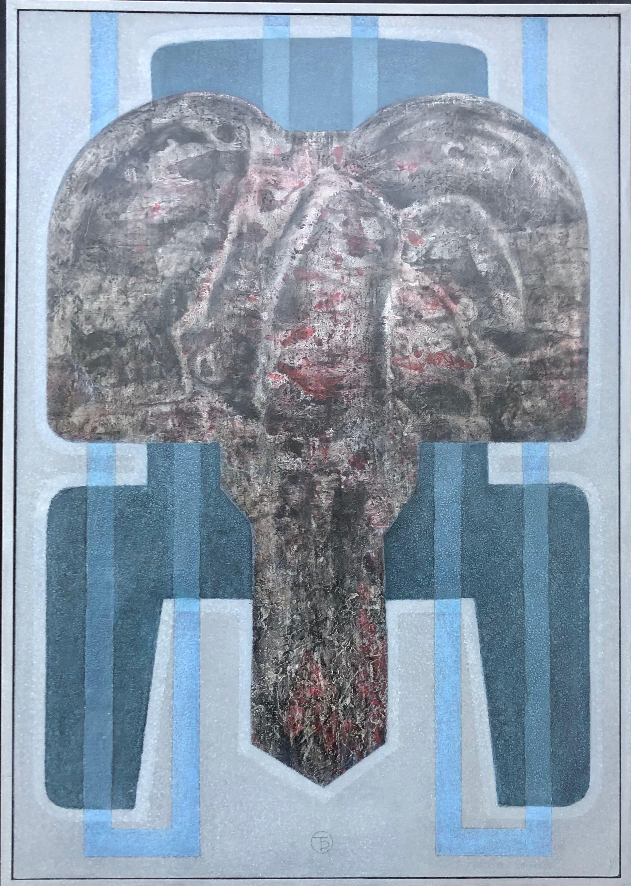 Composition, acrylique sur panneau de Robert Thisens, 72 x 102 cm — vue 2