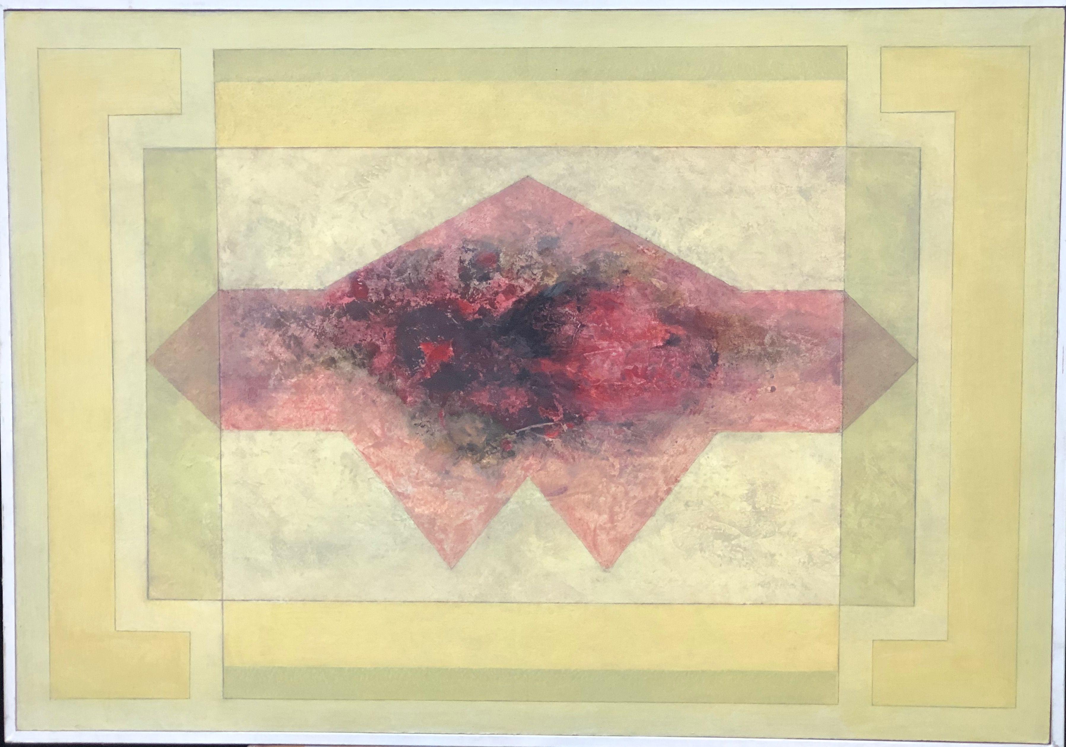 Composition, acrylique sur panneau de Robert Thisens, 72 x 102 cm — vue 2