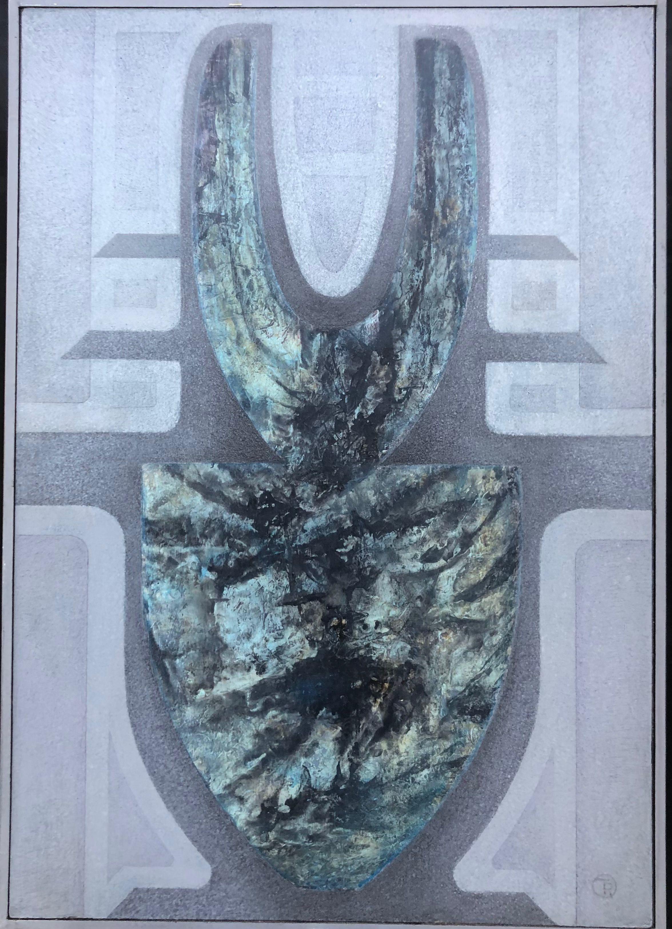 Composition, acrylique sur panneau de Robert Thisens, 72 x 102 cm — vue 2