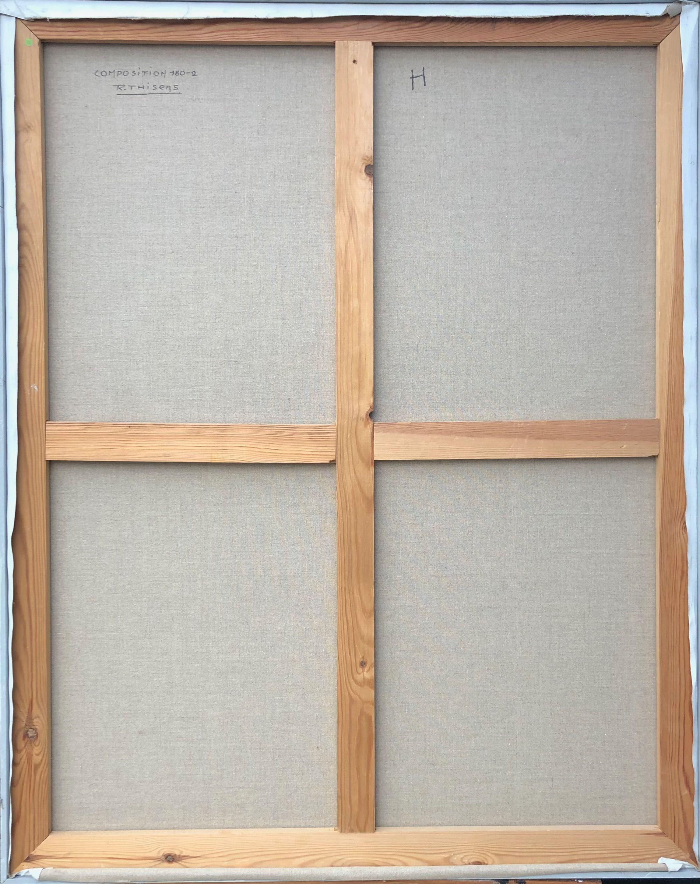 Composition, acrylique sur toile de Robert Thisens, 80 x 100 cm — vue 2