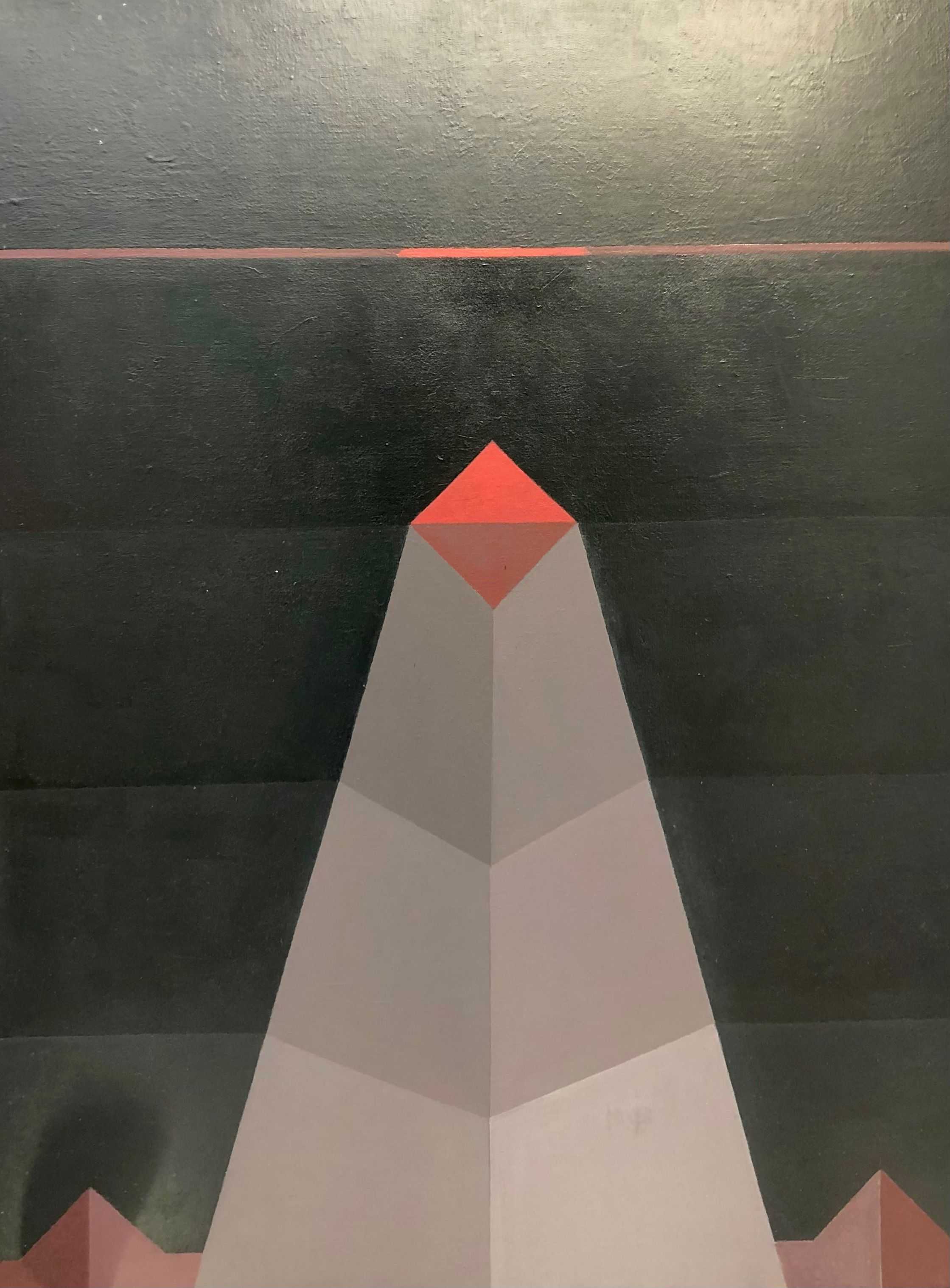 Composition, acrylique sur toile de Robert Thisens, 80 x 100 cm