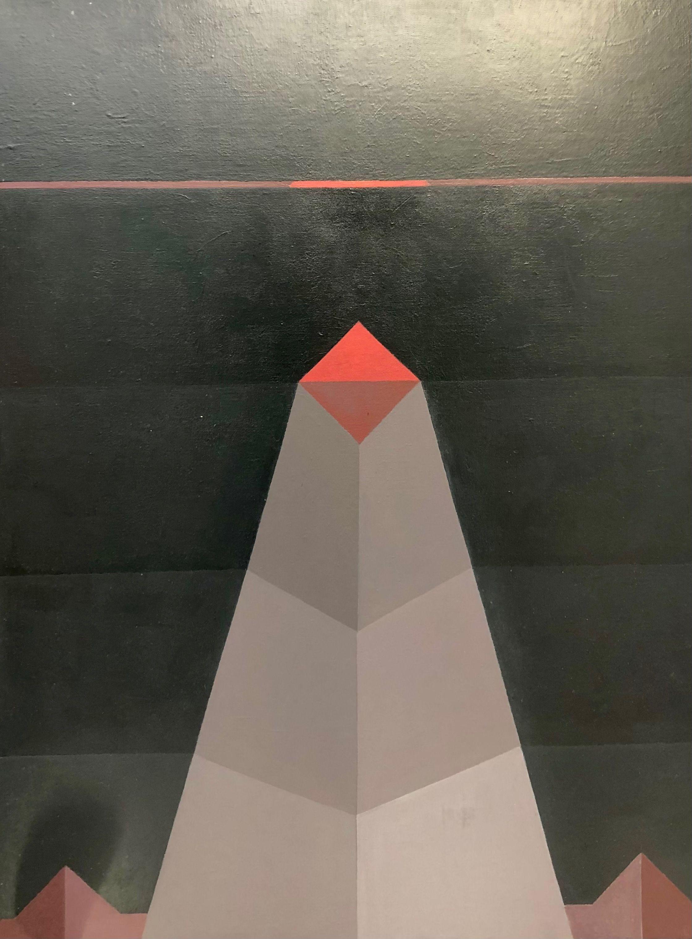Composition, acrylique sur toile de Robert Thisens, 80 x 100 cm — vue 2