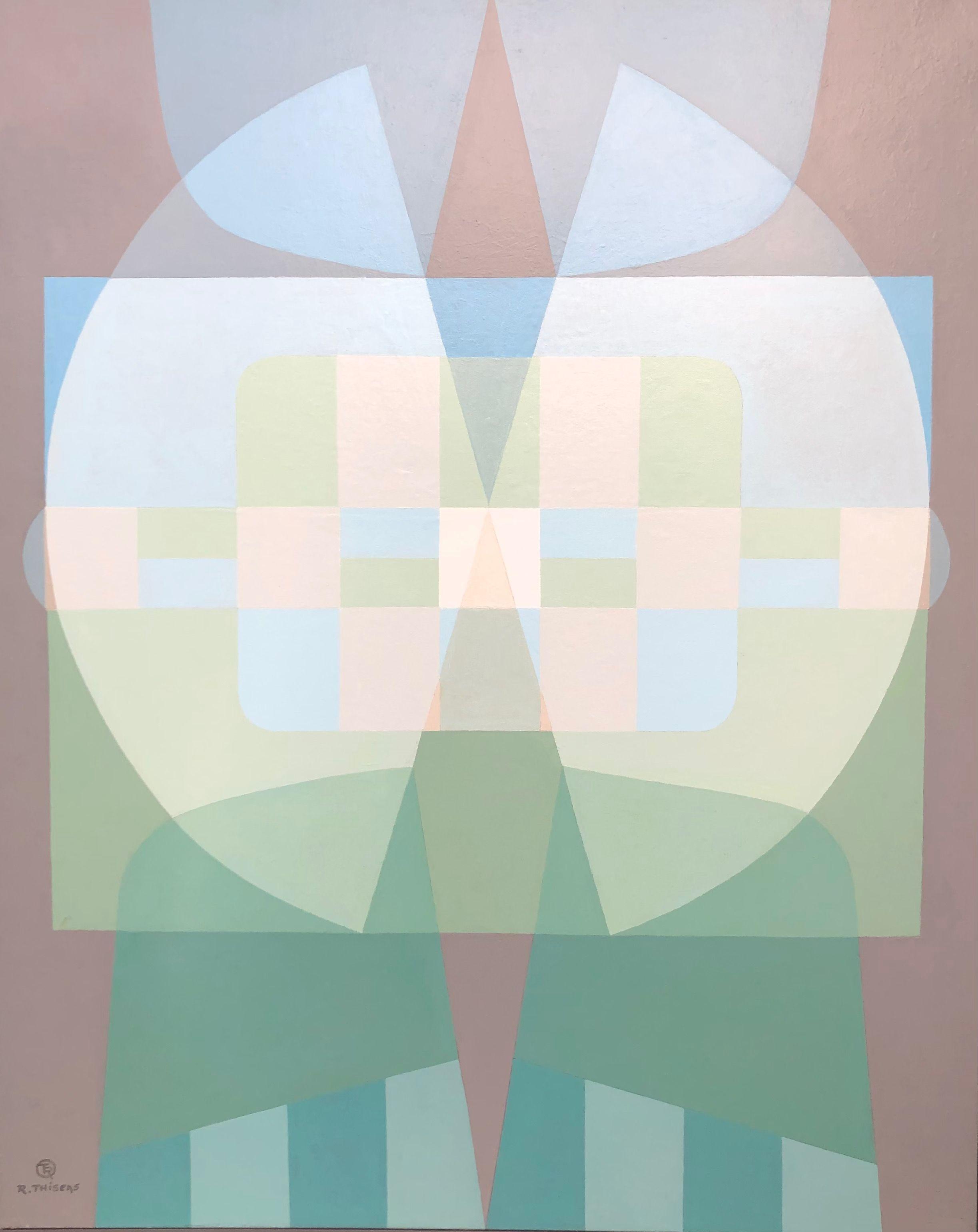 Energie solaire, acrylique sur toile de Robert Thisens, 80 x 100 cm — vue 2