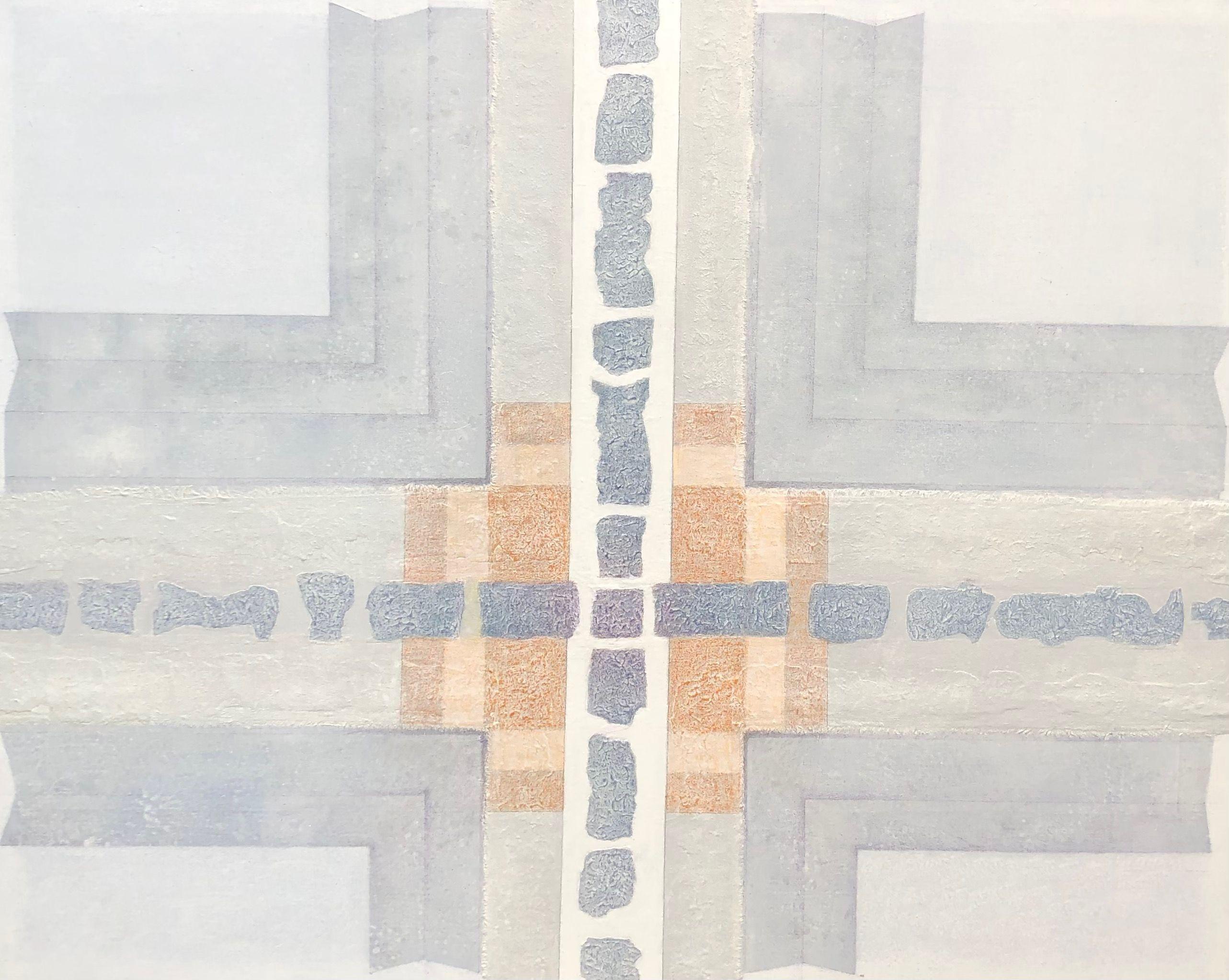 Composition, acrylique sur toile de Robert Thisens, 80 x 100 cm — vue 2