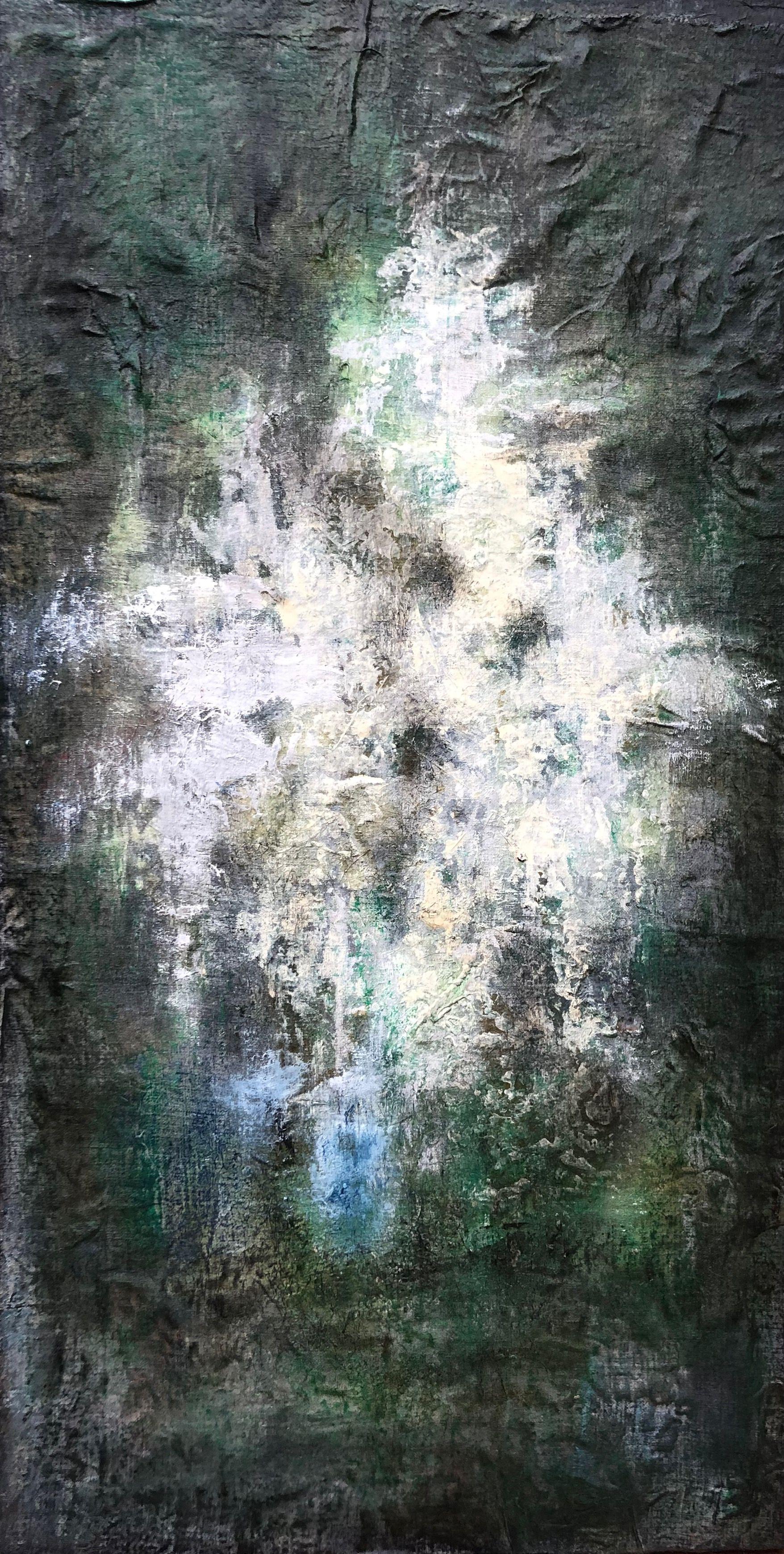 Evanescence, acrylique pastel sur panneau de Robert Thisens, 31 x 60 cm