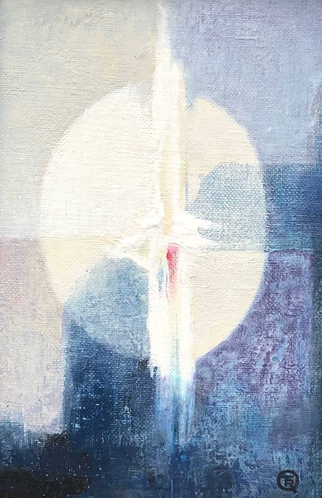 Composition, acrylique sur toile de Robert Thisens, 20 x 30 cm