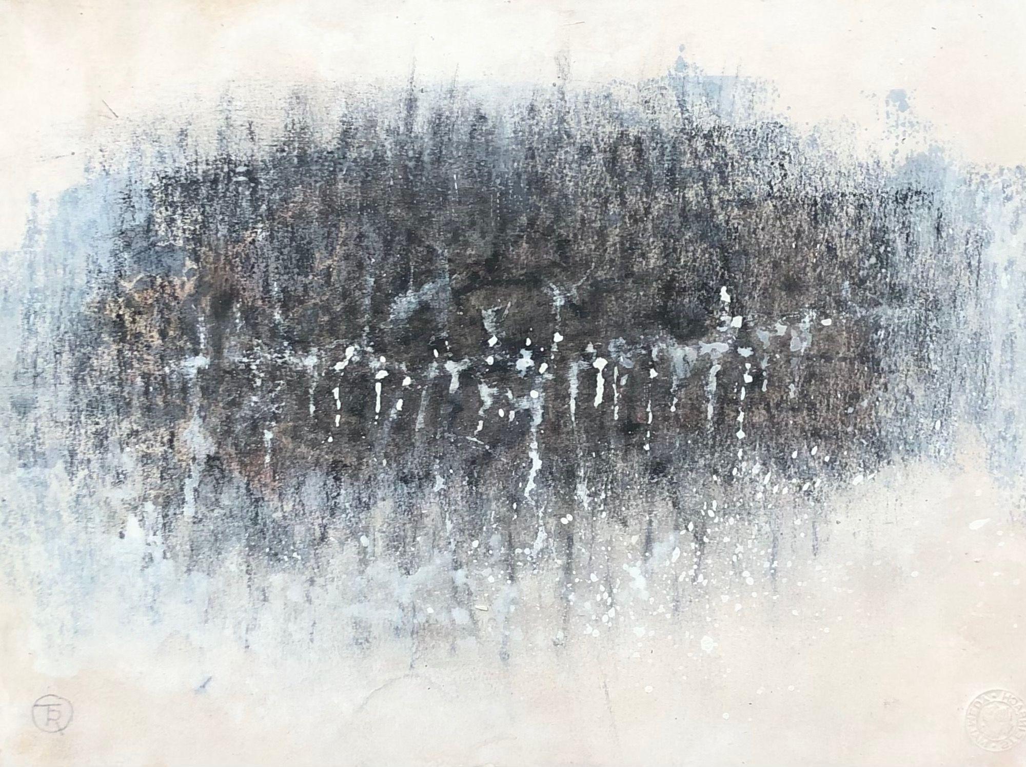 Composition, acrylique sur papier sur panneau de Robert Thisens, 28 x 38 cm — vue 2