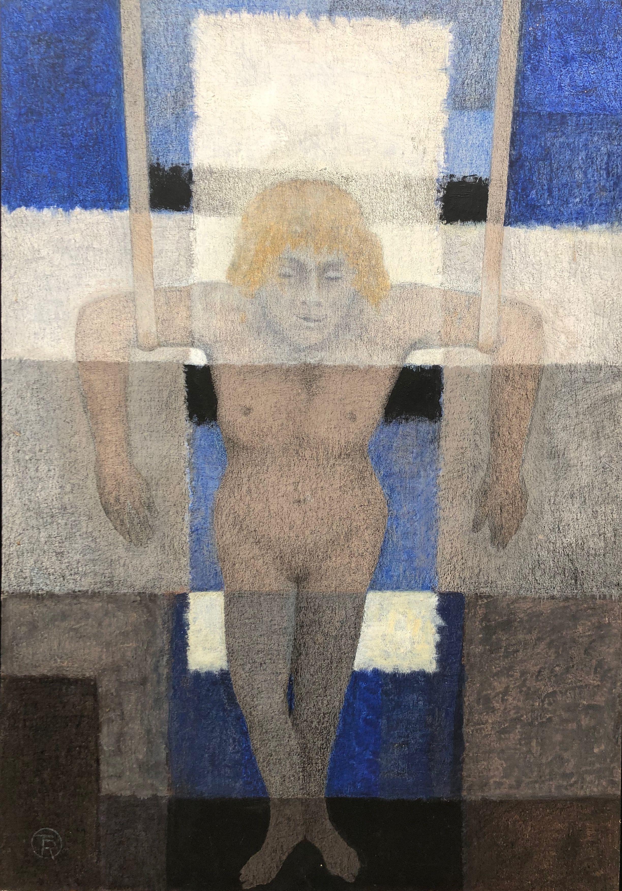 Les mains sales, acrylique sur carton fort de Robert Thisens, 70 x 100 cm — vue 2