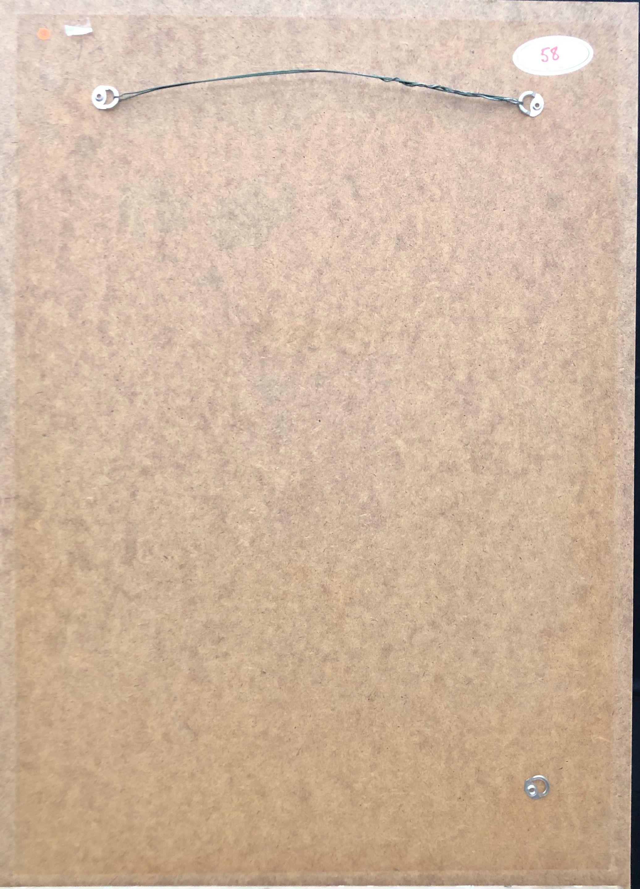 Composition, acrylique pastel gras sur papier sur panneau de Robert Thisens, 35 x 49 cm — vue 2