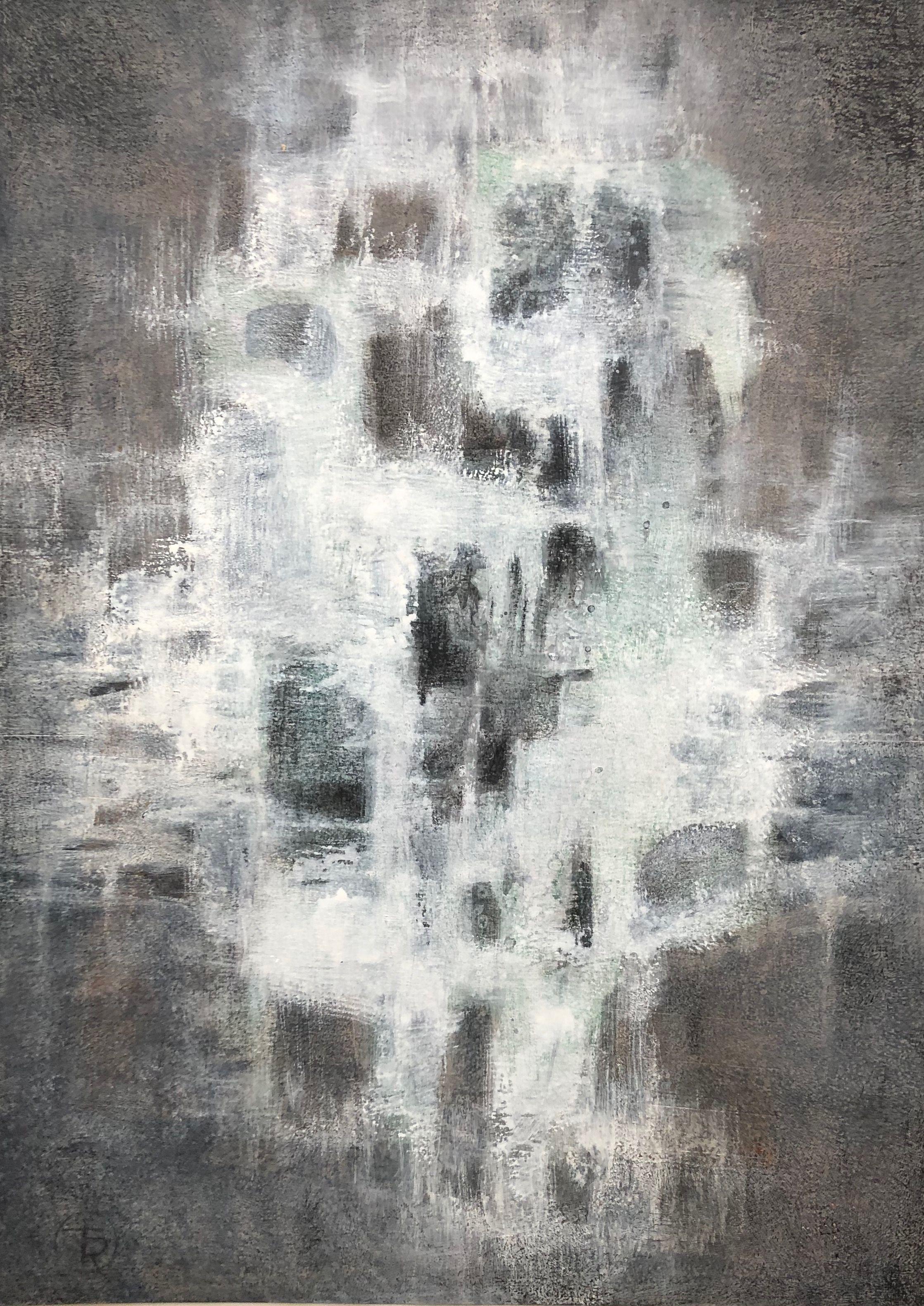 Evanescence, acrylique pastel gras sur panneau de Robert Thisens, 60 x 80 cm — vue 2