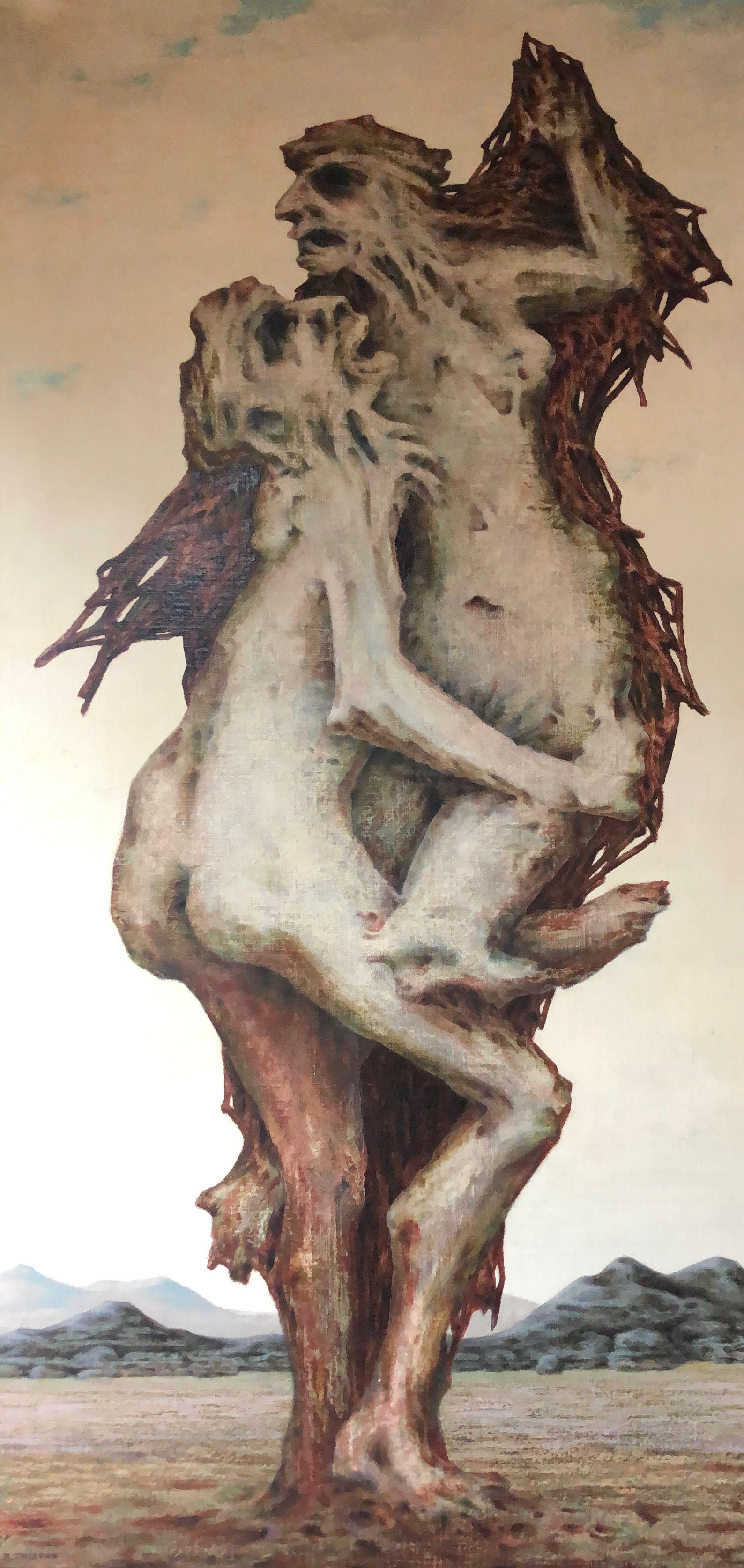 Dernier espoir, huile sur panneau entoile de Robert Thisens, 60 x 125 cm — vue 2