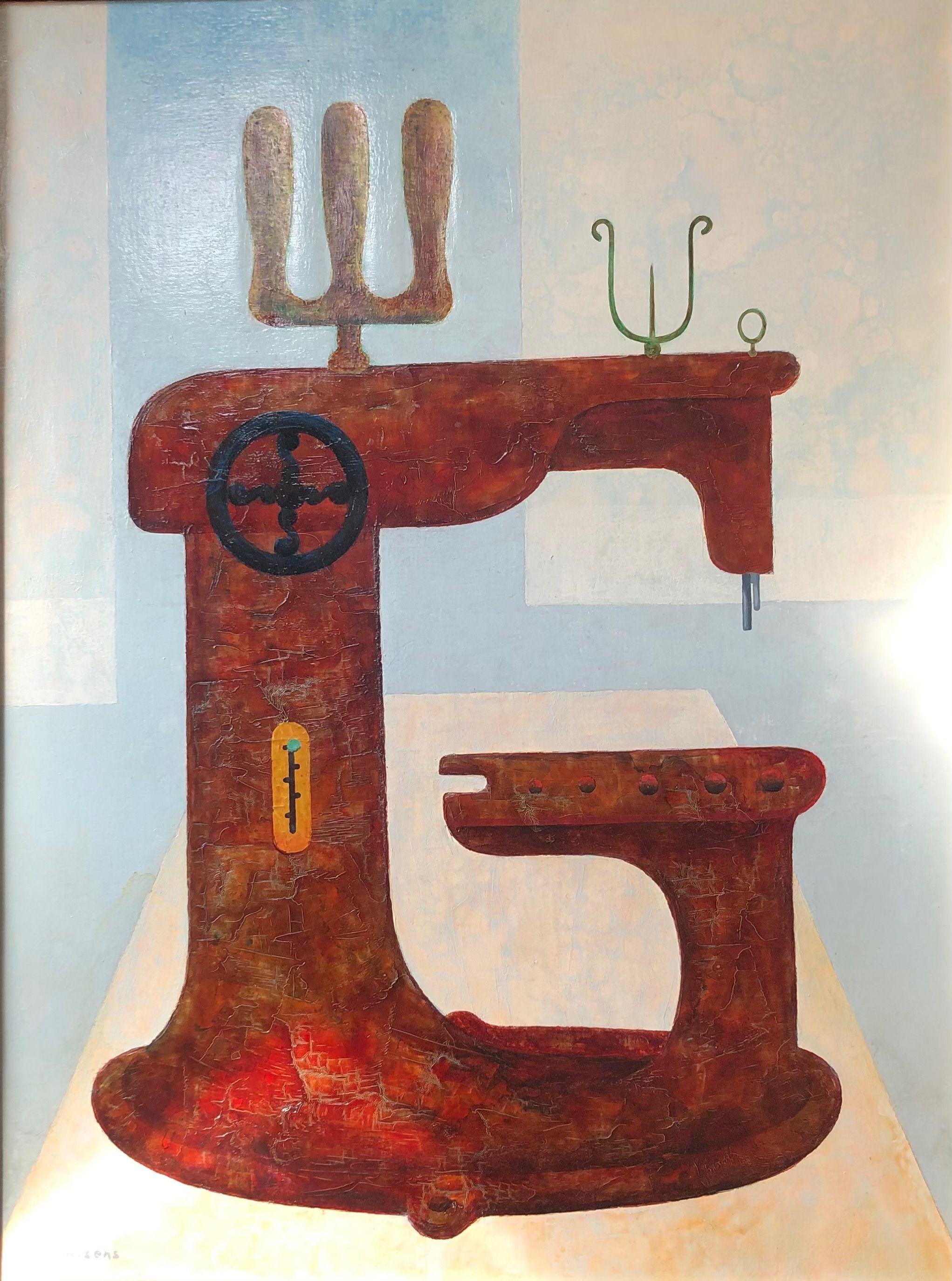 Machine inutile, acrylique sur toile de Robert Thisens, 60 x 80 cm — vue 2