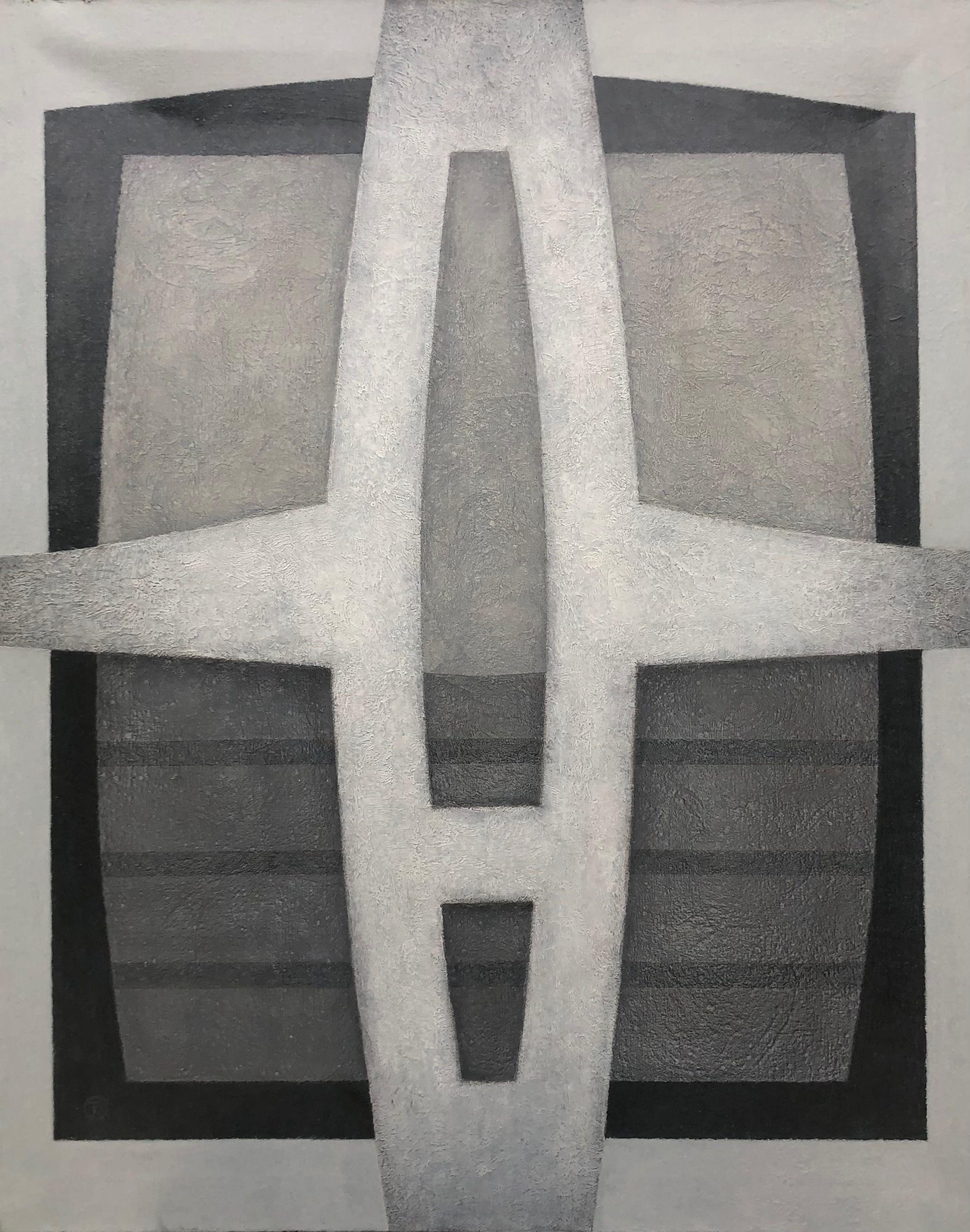 Composition, acrylique sur toile de Robert Thisens, 80 x 100 cm — vue 2