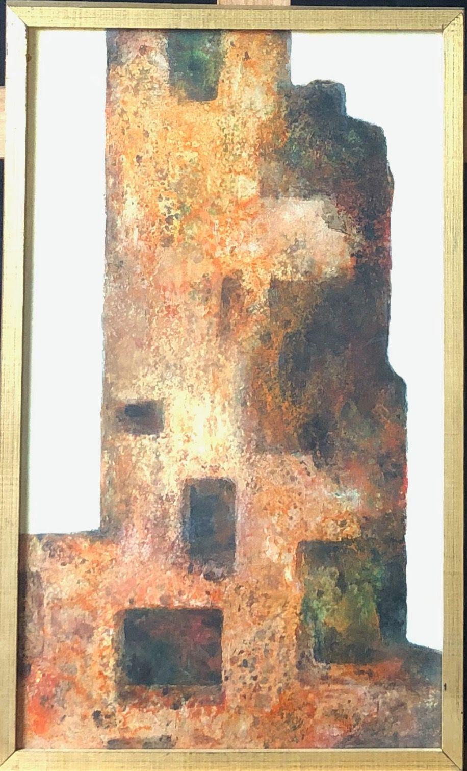 La muraille, huile sur panneau de Robert Thisens, 30 x 50 cm — vue 2