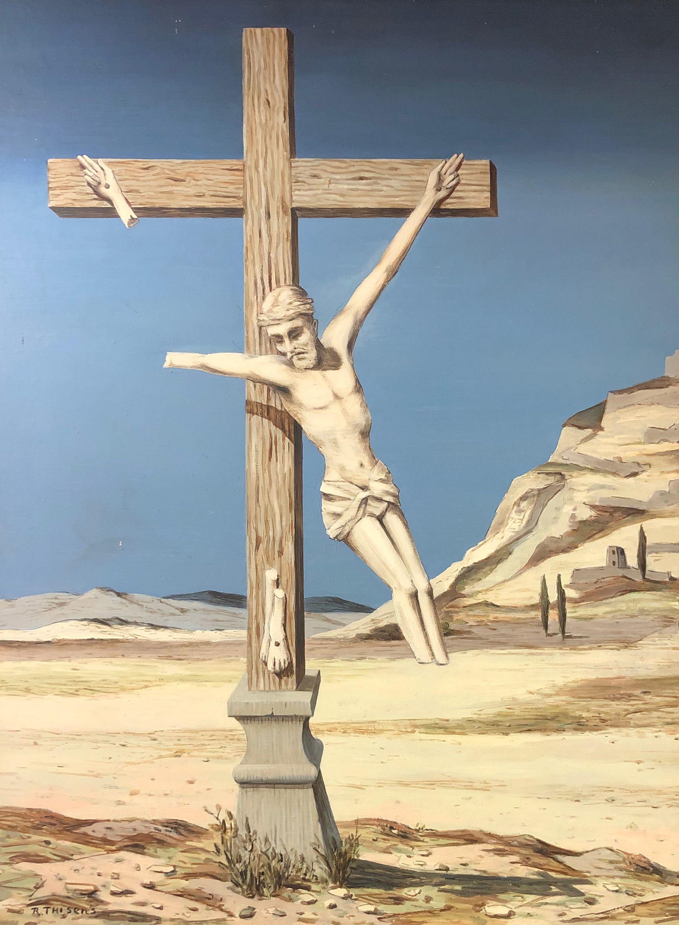 Sans titre, huile sur panneau de Robert Thisens, 60 x 80 cm — vue 2
