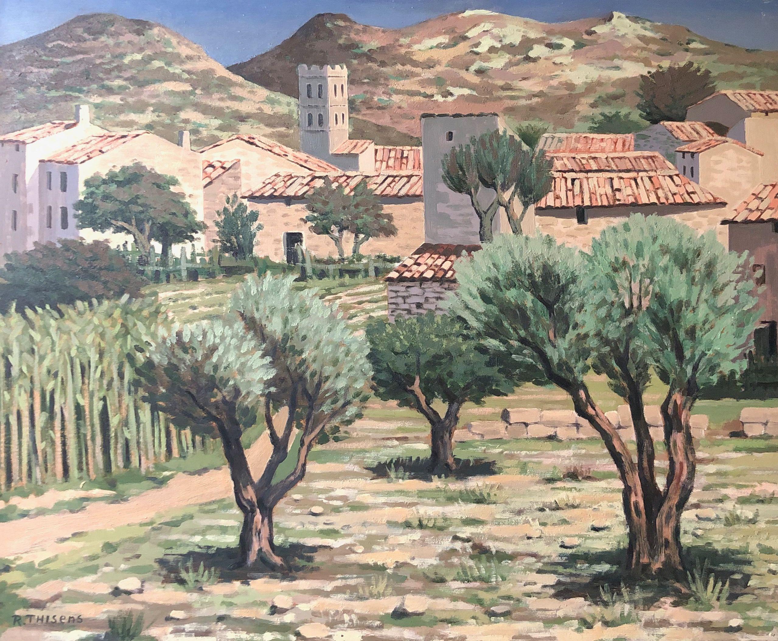 Provence, huile sur panneau de Robert Thisens, 60 x 75 cm — vue 2