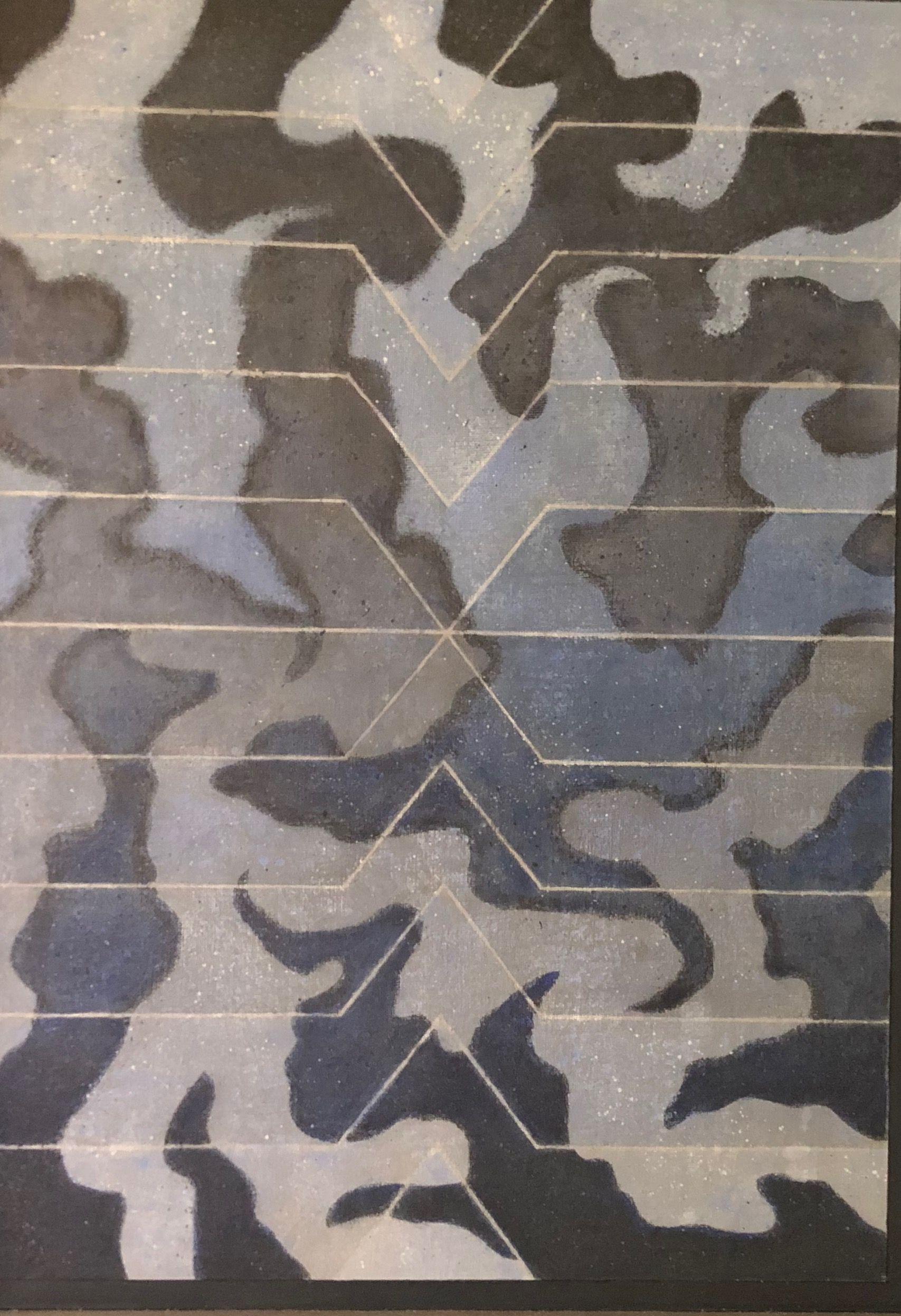 Tornade, acrylique sur panneau de Robert Thisens, 46 x 67 cm