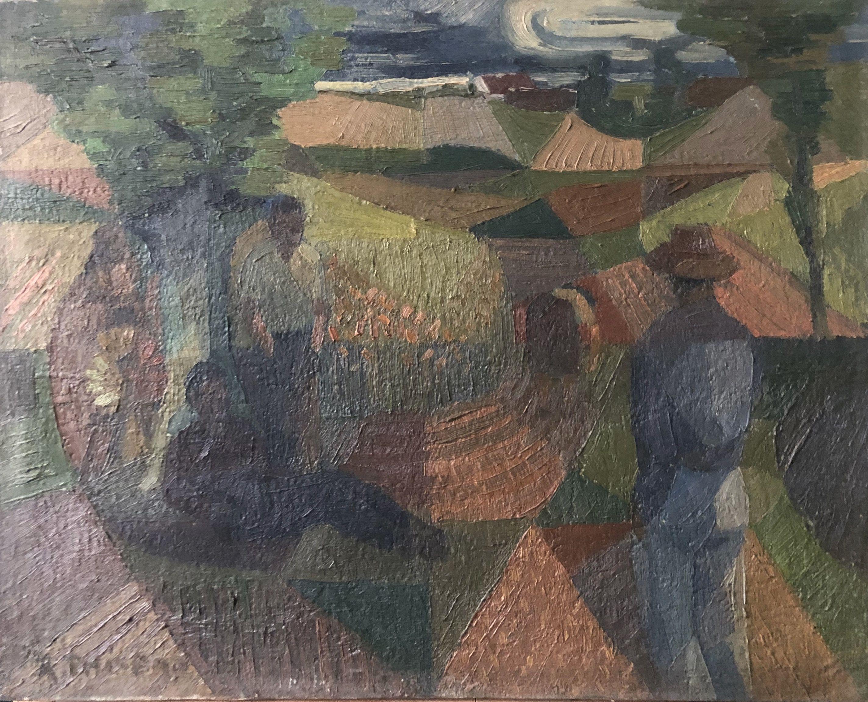 Sans titre, huile sur toile de Robert Thisens, 40 x 50 cm
