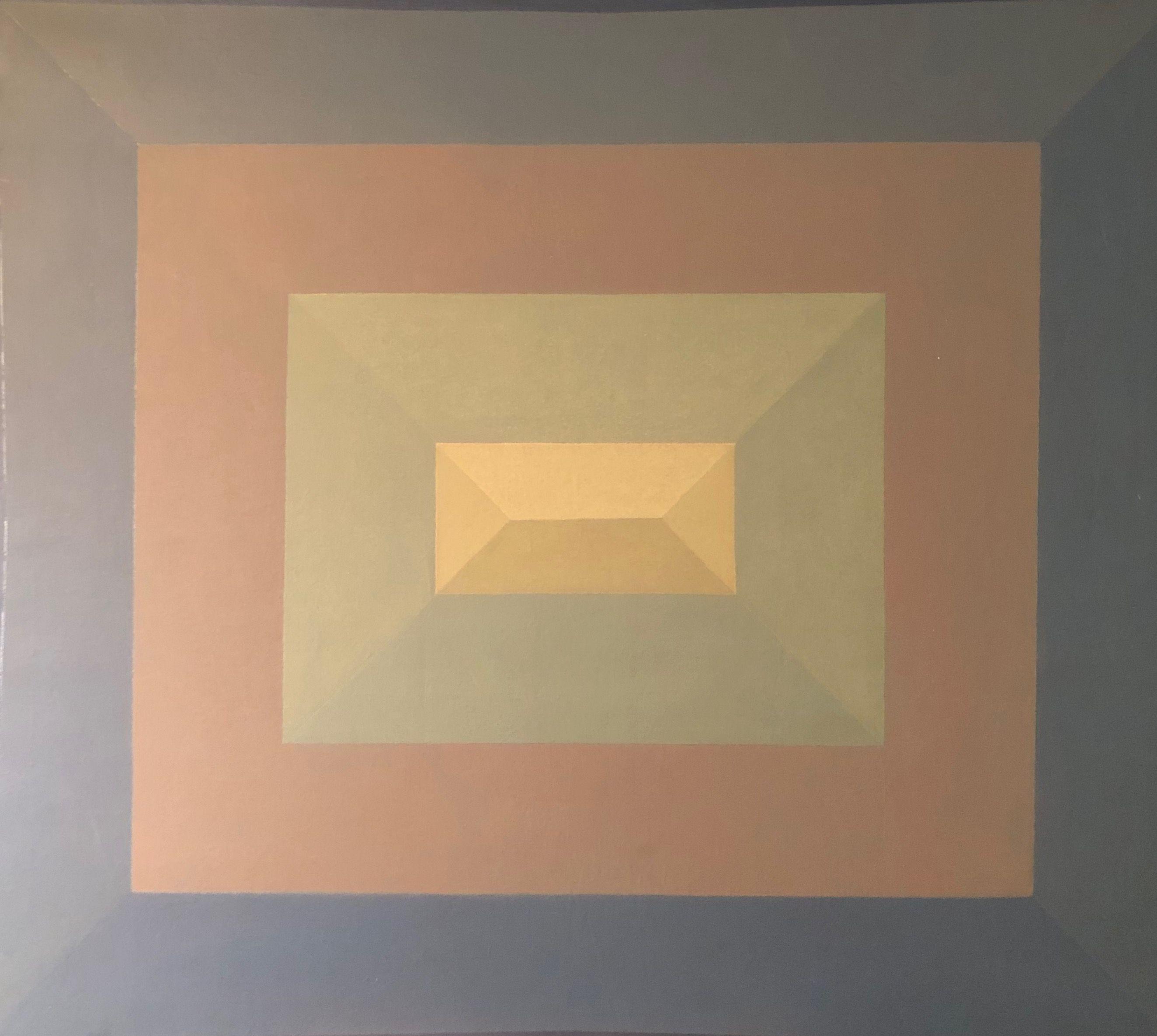 Composition, acrylique sur toile de Robert Thisens, 70 x 80 cm — vue 2