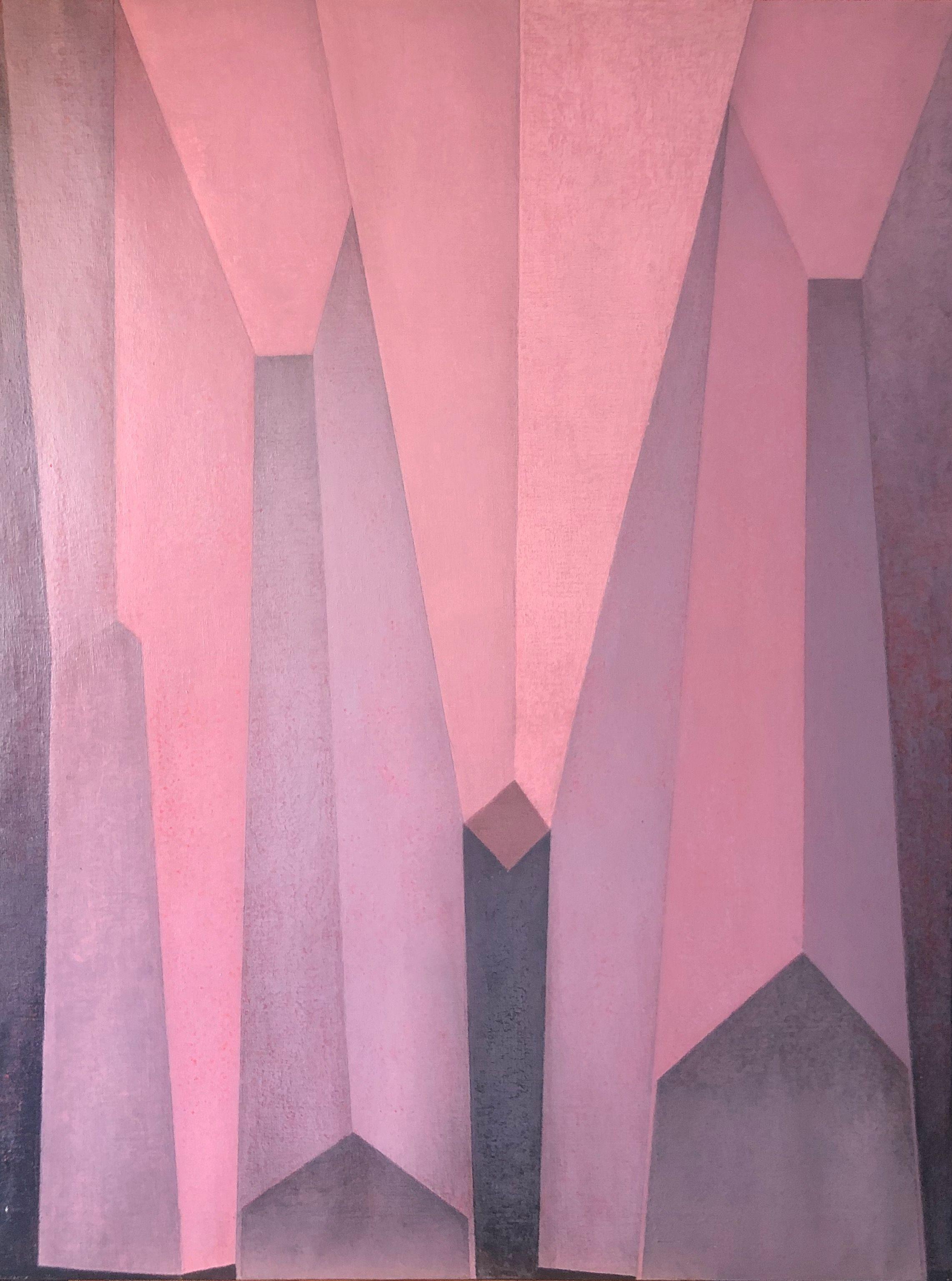 Composition, acrylique sur toile de Robert Thisens, 60 x 80 cm
