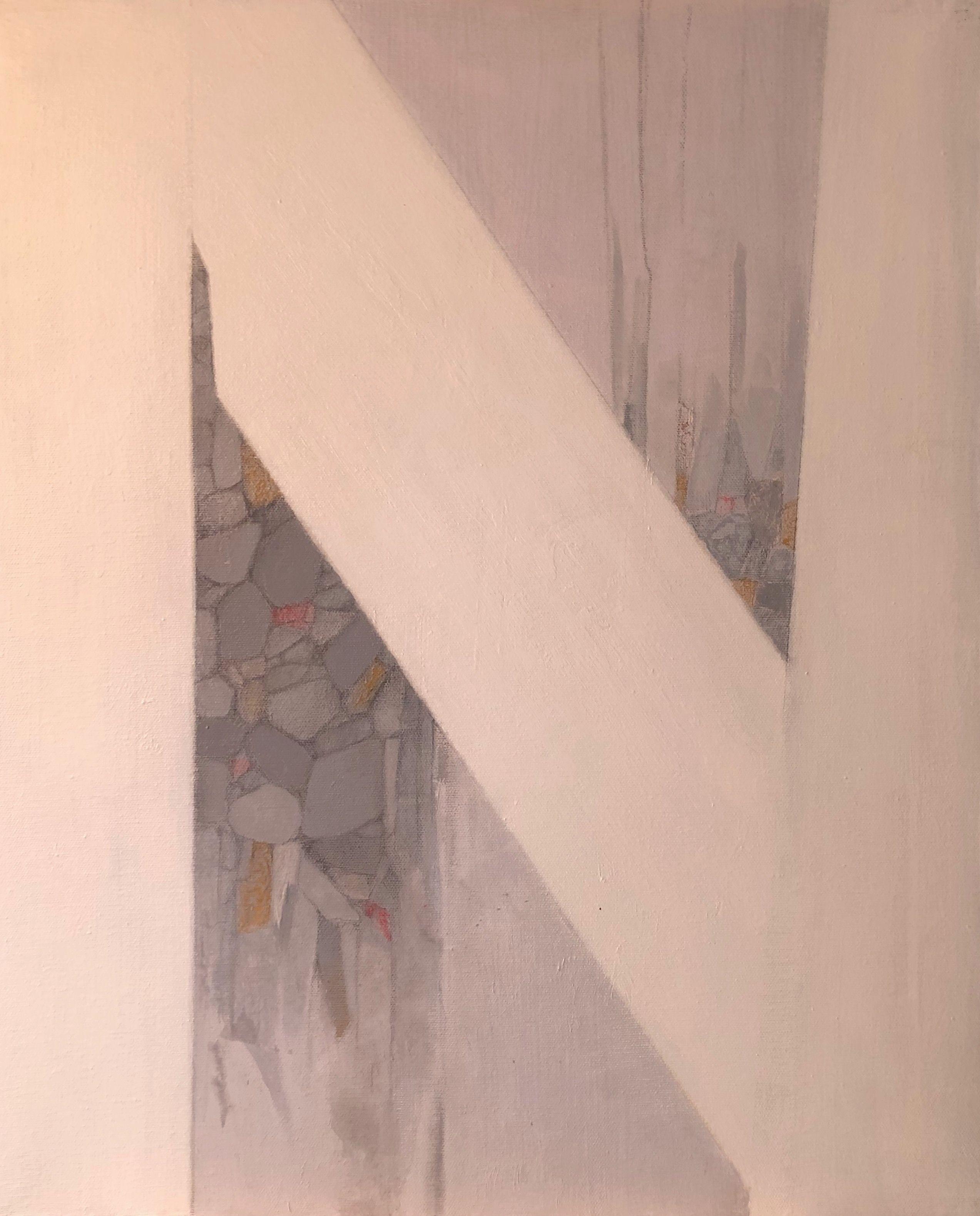 Composition, acrylique sur toile de Robert Thisens, 50 x 60 cm — vue 2
