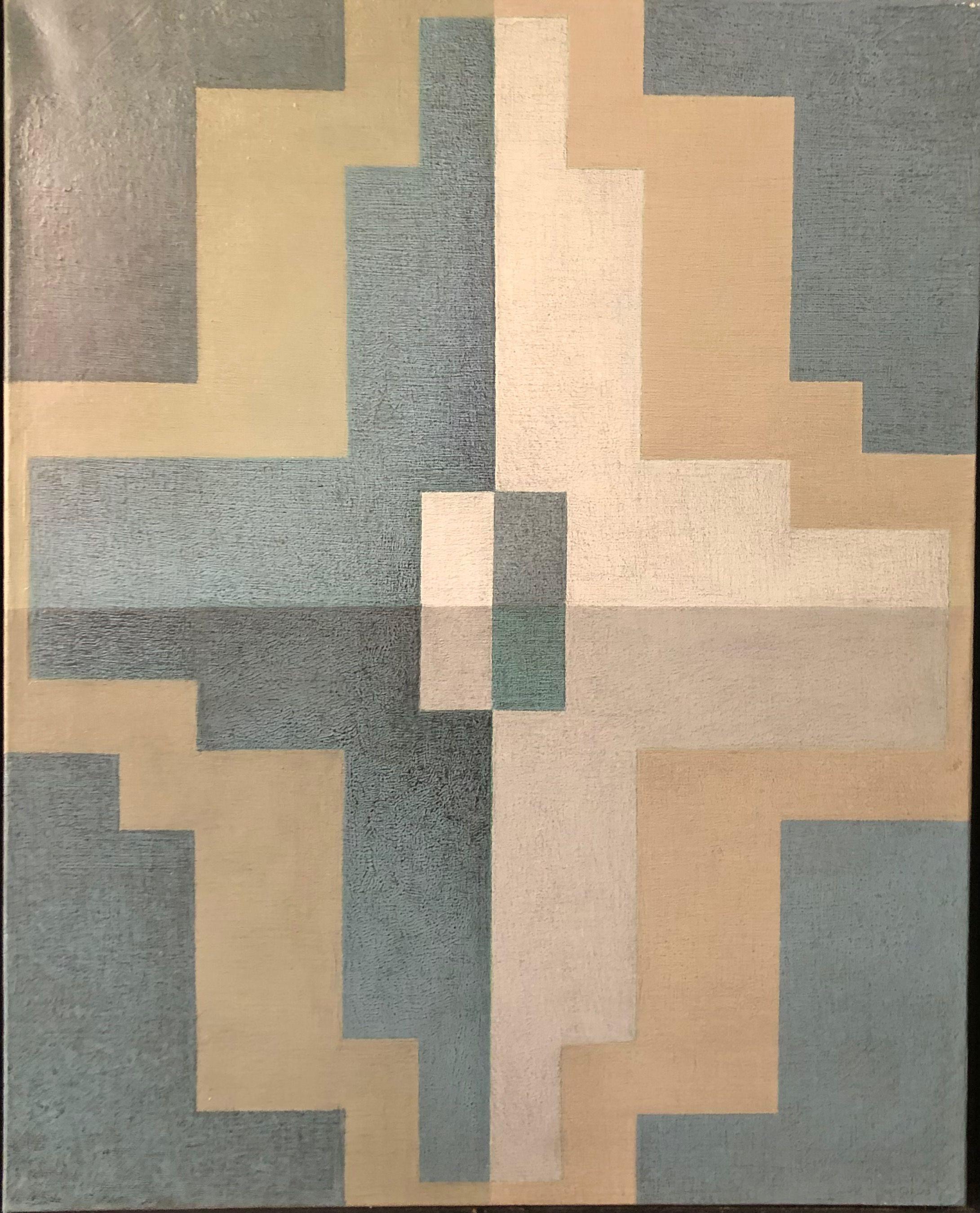 Composition, acrylique sur toile de Robert Thisens, 40 x 50 cm — vue 2