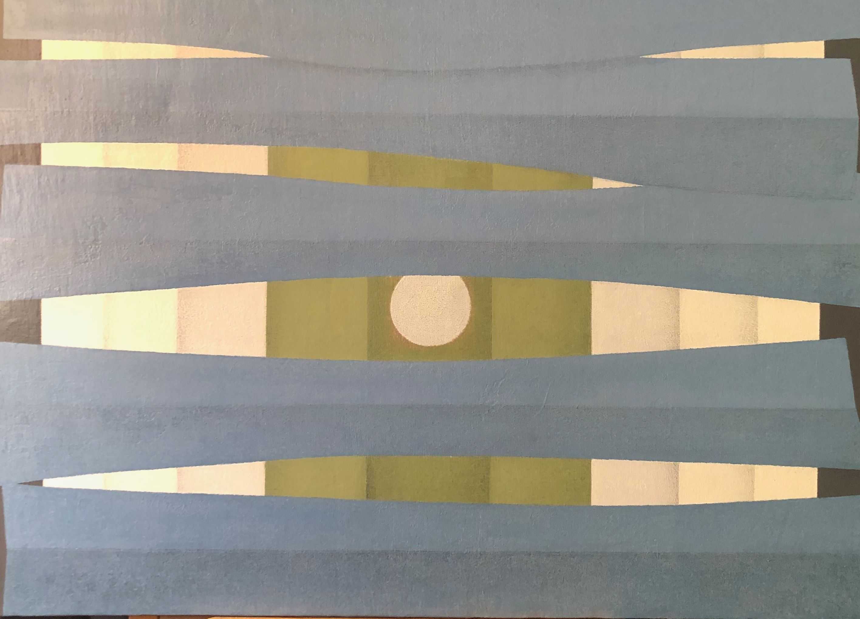 Composition, acrylique sur toile de Robert Thisens, 50 x 70 cm