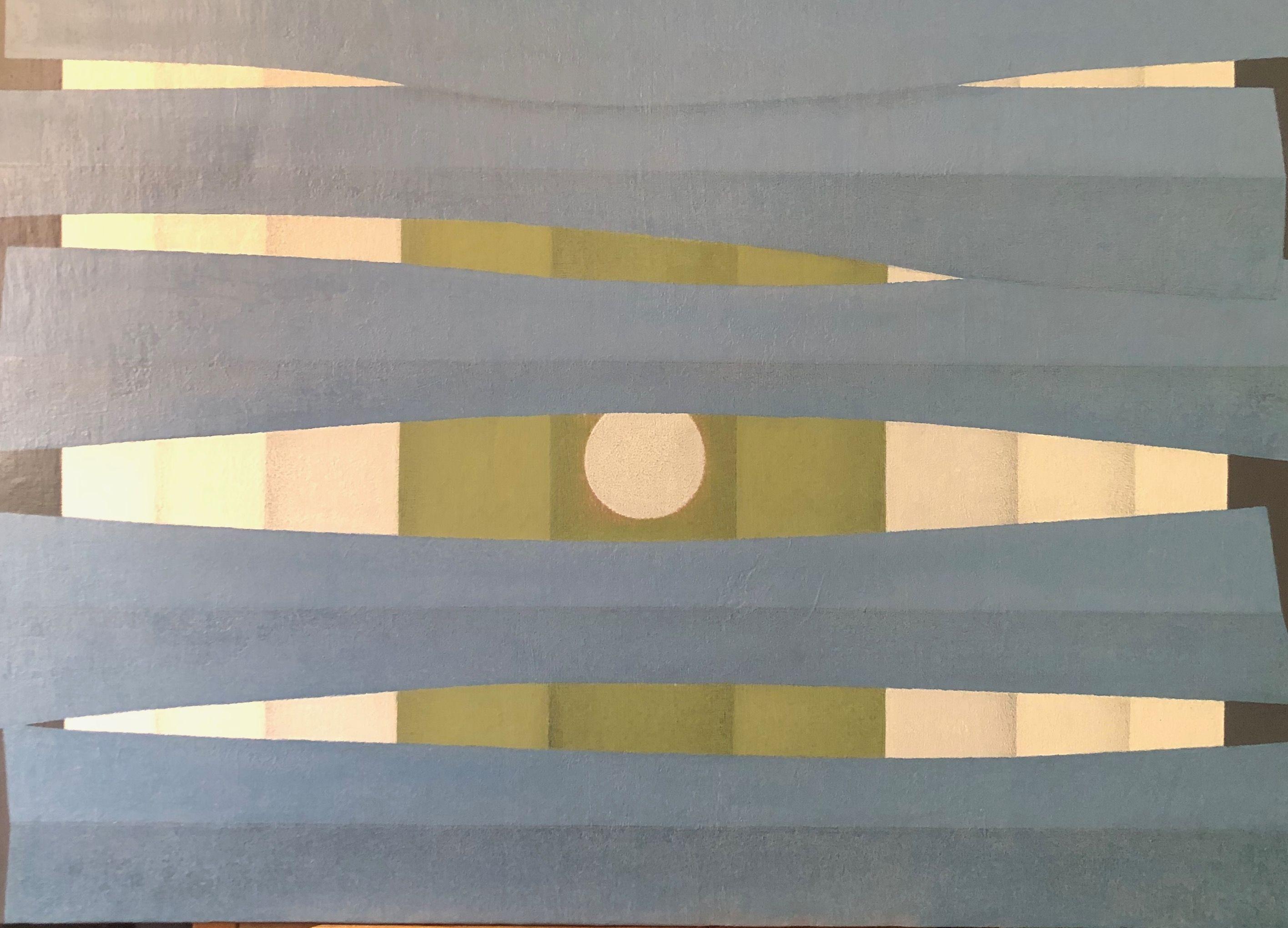 Composition, acrylique sur toile de Robert Thisens, 50 x 70 cm