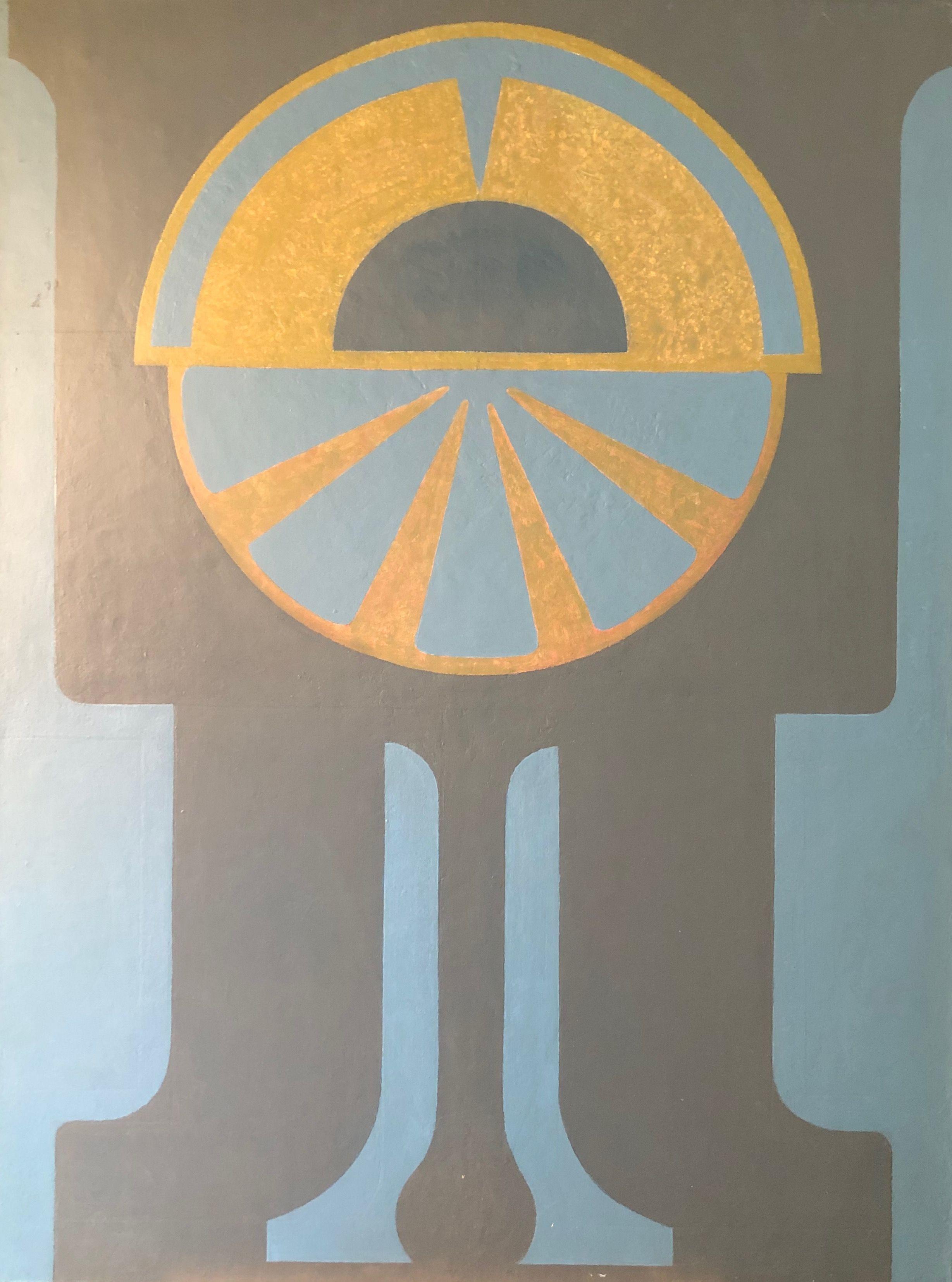 Composition, acrylique sur panneau de Robert Thisens, 60 x 80 cm