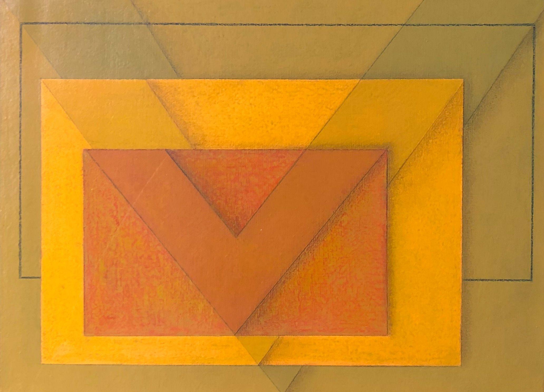 Composition, acrylique sur toile de Robert Thisens, 30 x 40 cm