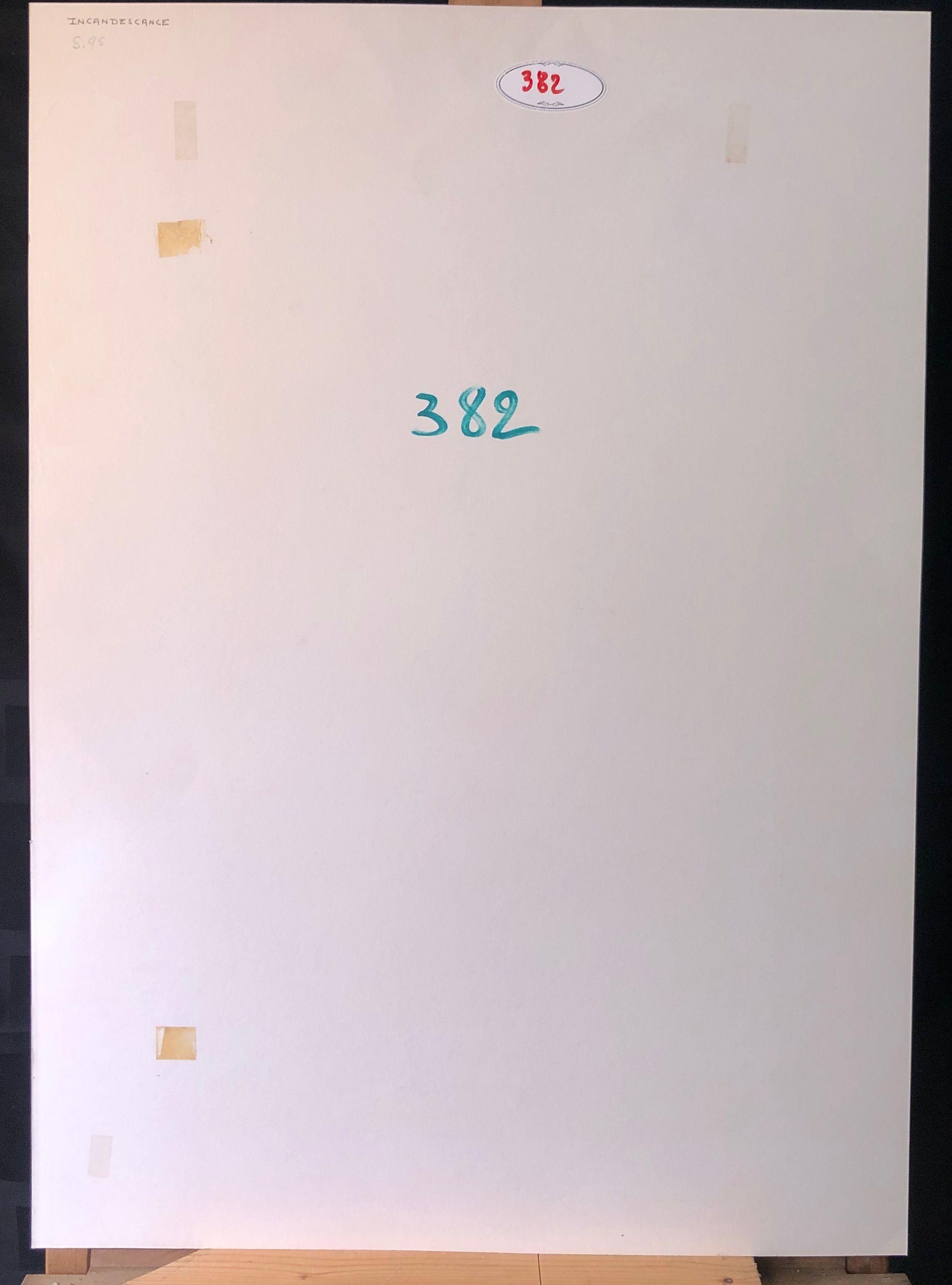 Incandescence, technique mixte sur carton de Robert Thisens, 35 x 50 cm — vue 2