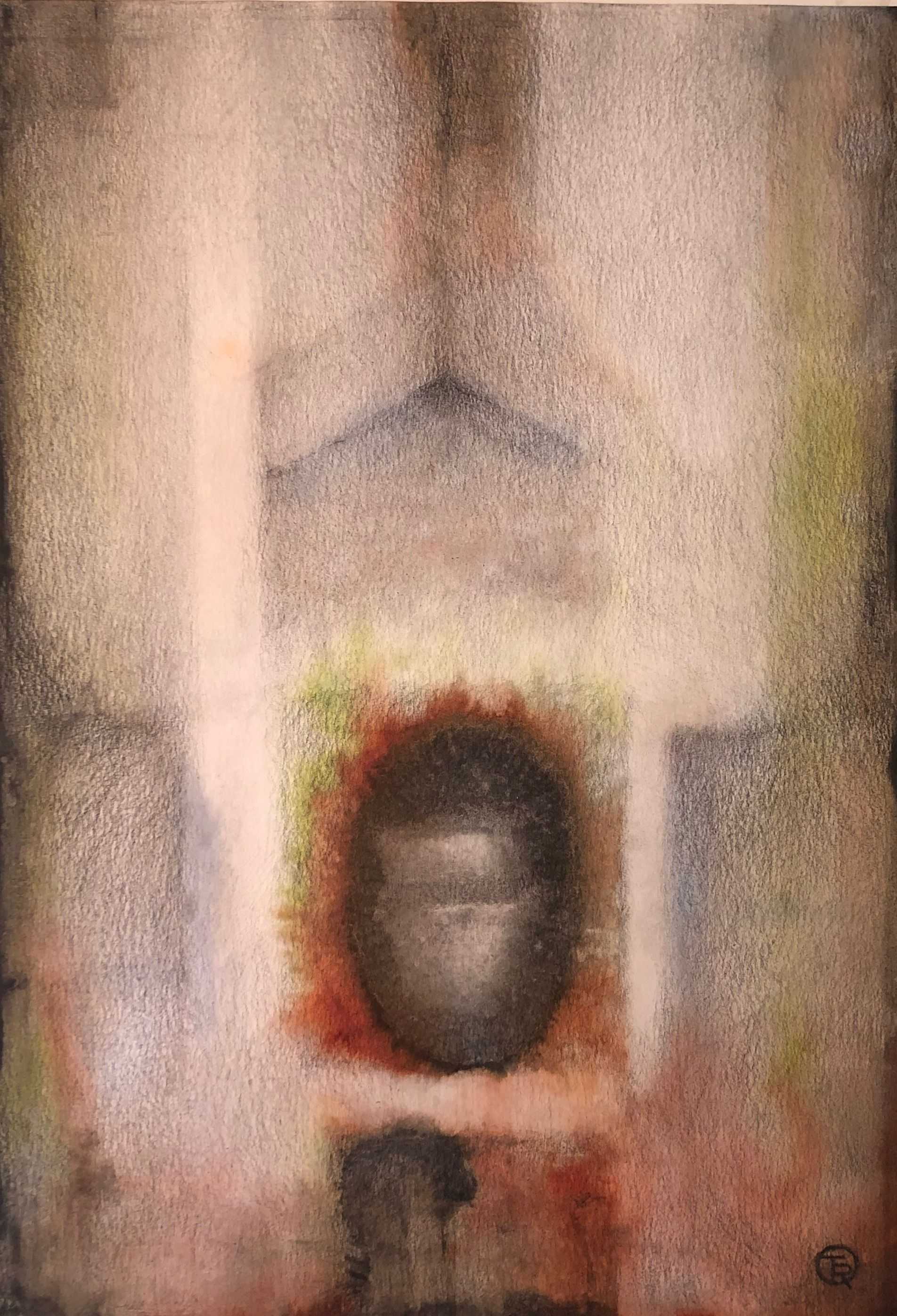 technique mixte sur carton de Robert Thisens, 35 x 50 cm