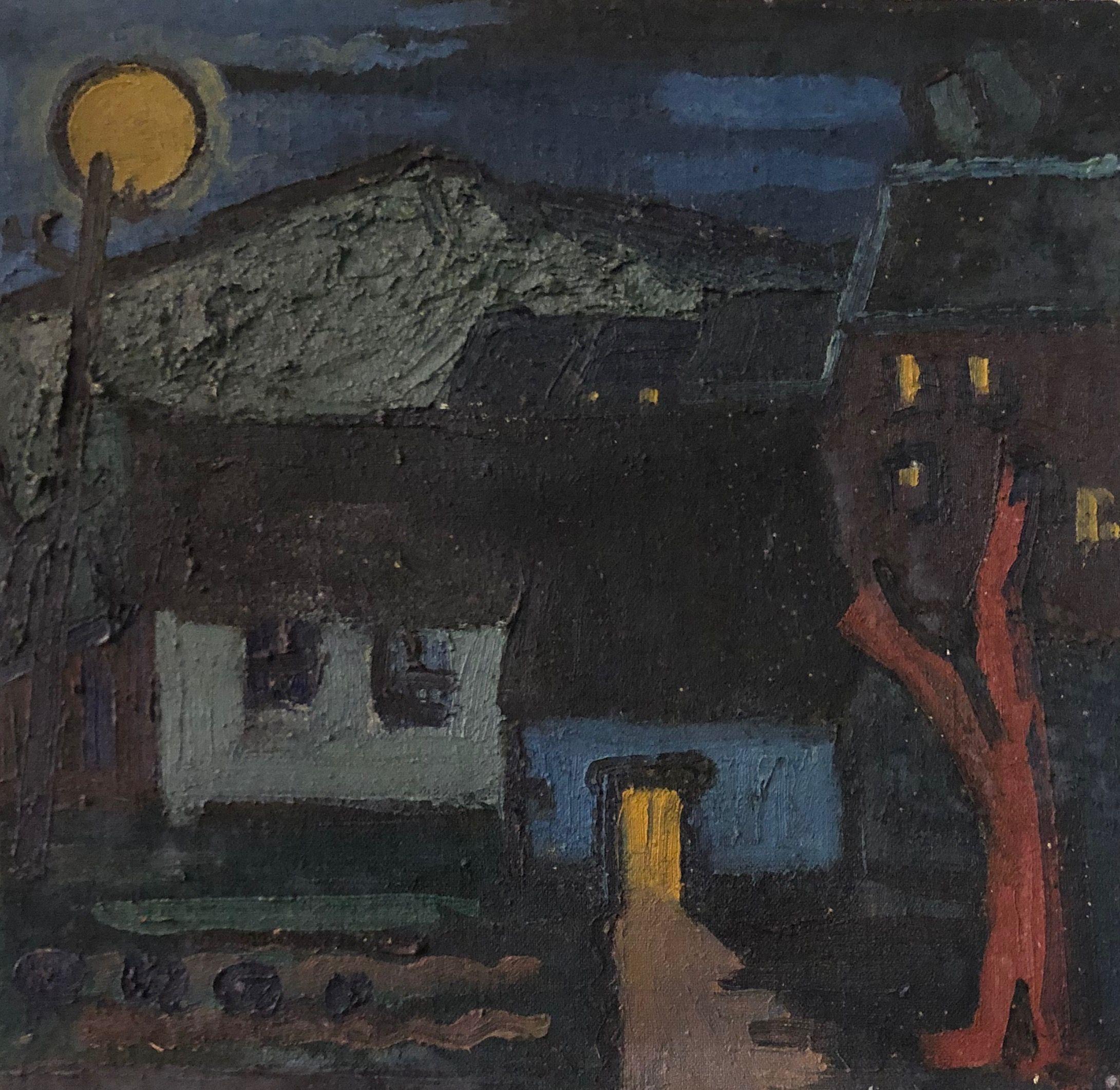 Sans titre, huile sur toile de Robert Thisens, 40 x 50 cm