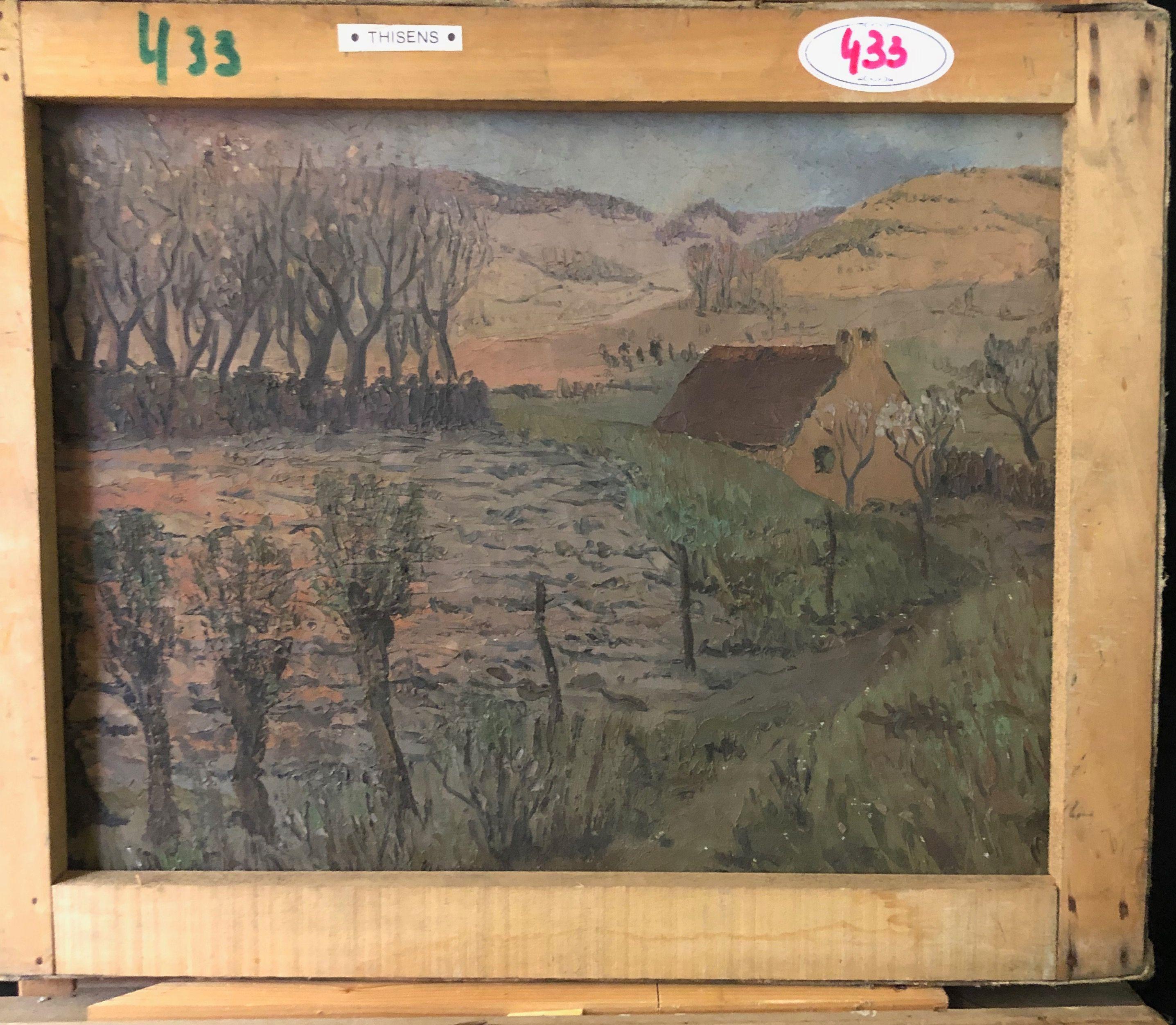 Sans titre, huile sur toile de Robert Thisens, 40 x 50 cm — vue 2