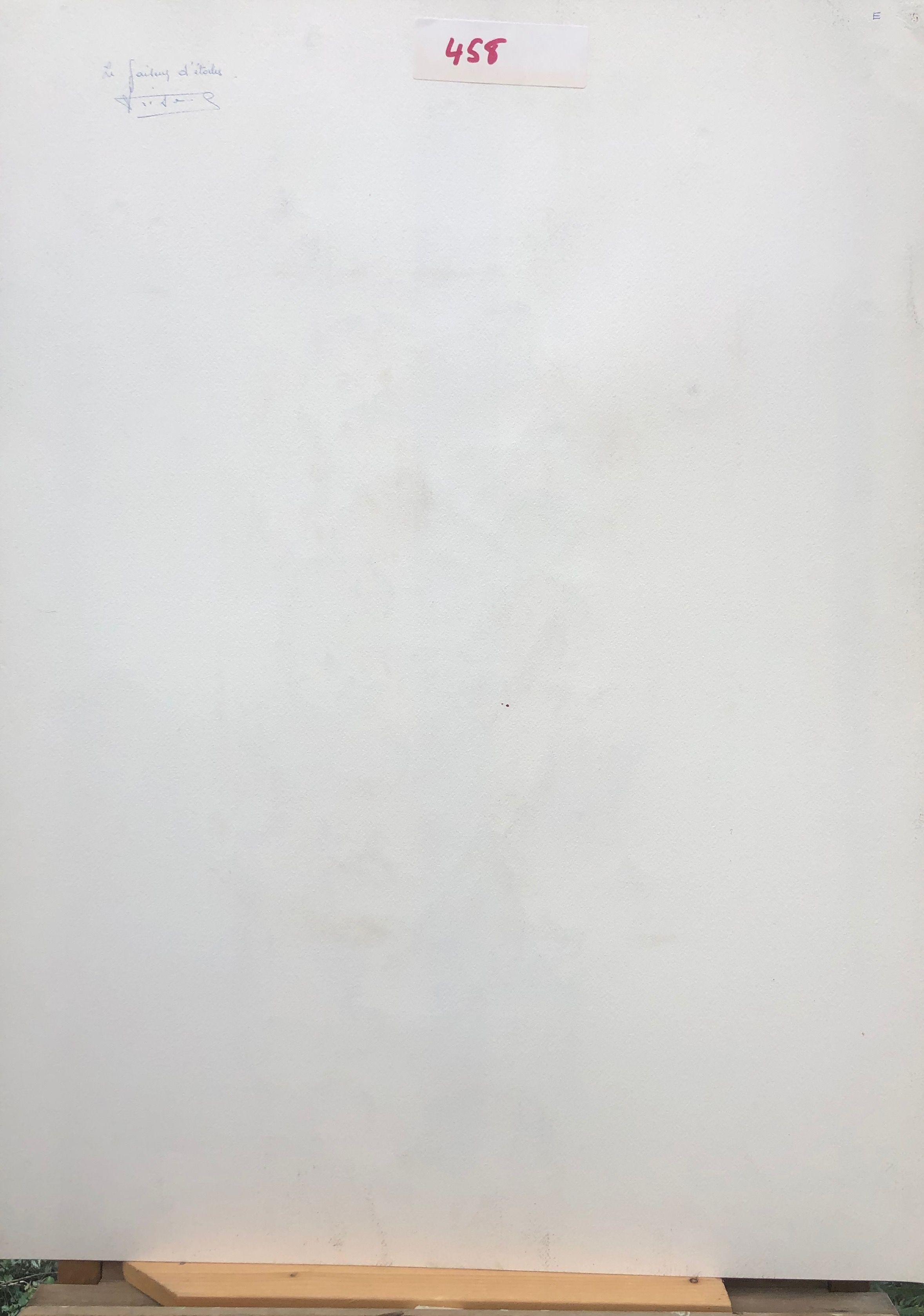 Le faiseur d'étoiles, acrylique pastel gras sur carton de Robert Thisens, 55 x 73 cm — vue 2