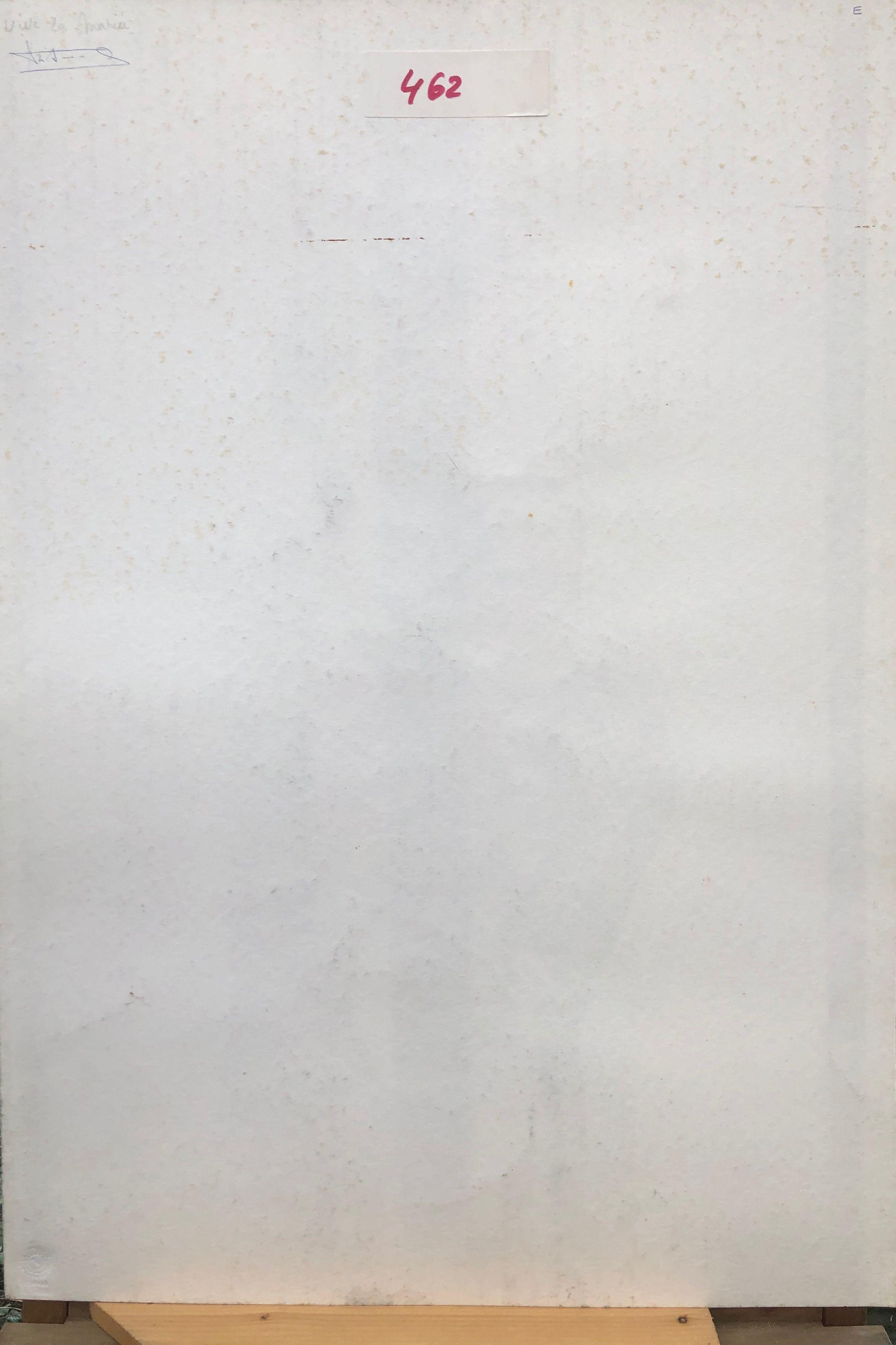 Vive la mariée, acrylique pastel gras sur carton de Robert Thisens, 50 x 73 cm — vue 2
