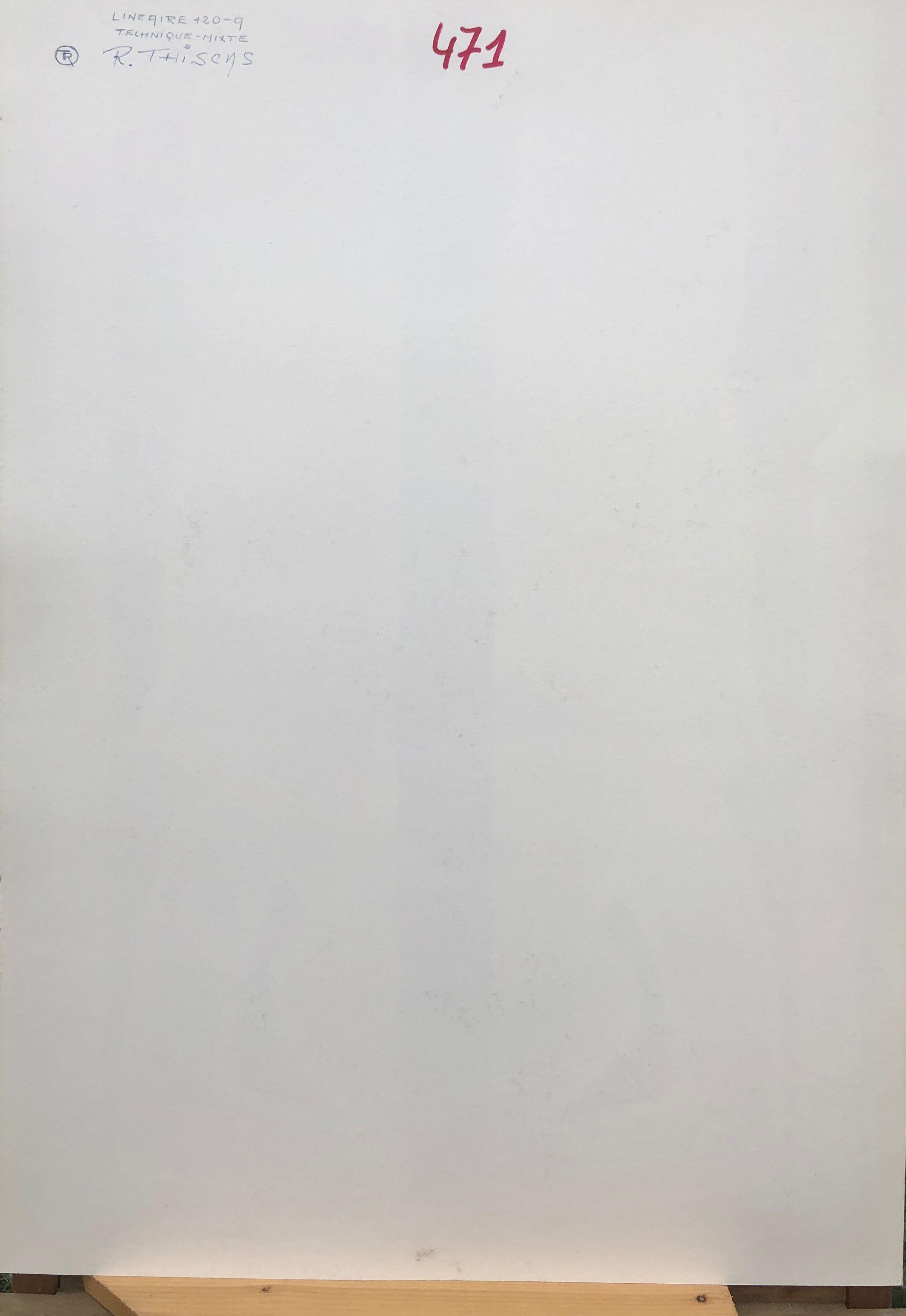 Dos a dos, crayon et acrylique sur carton de Robert Thisens, 50 x 70 cm — vue 2
