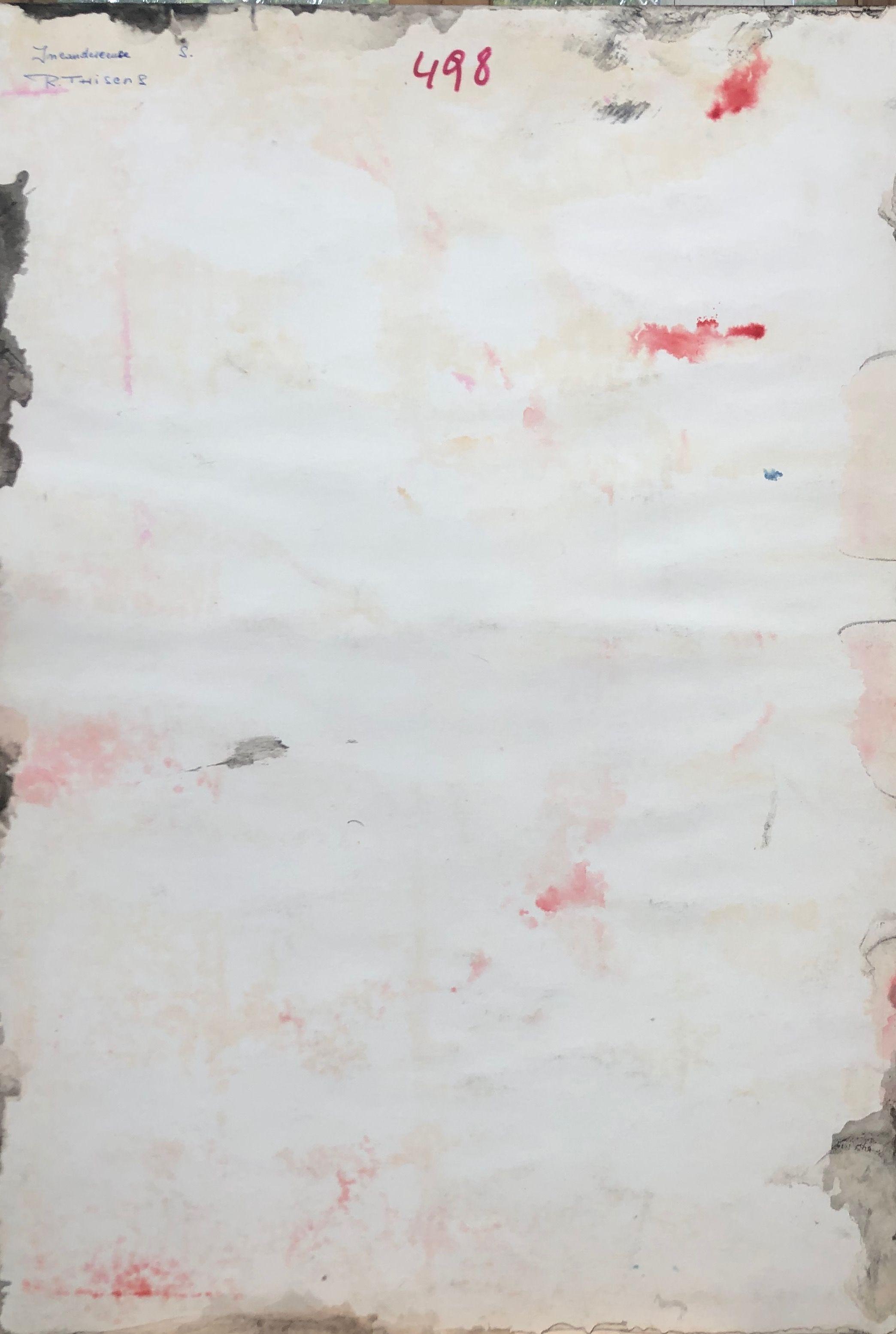 Incandescence, technique mixte sur carton de Robert Thisens, 50 x 70 cm — vue 2